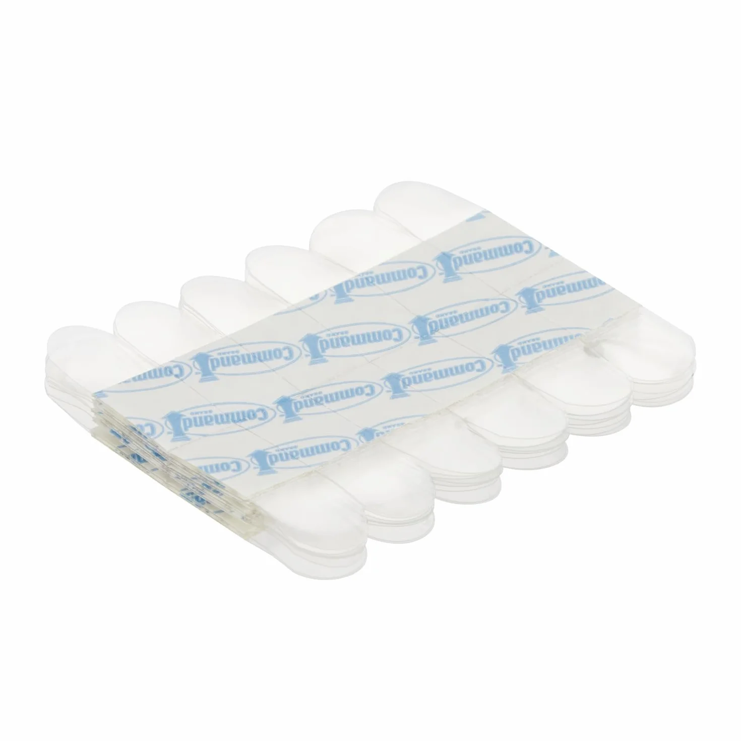 Command Mini Ganci Adesivi Trasparenti per Decorazioni Interne, 60 Ganci e 68 Strisce