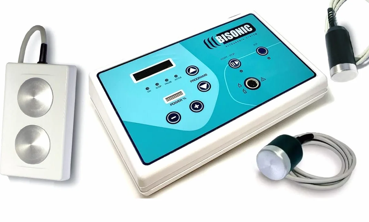 Bisonic Plus Ultrasonic system 1-3mhz Ultrasuoni 2 Manipoli più Diffusore per Terapia ed Estetica