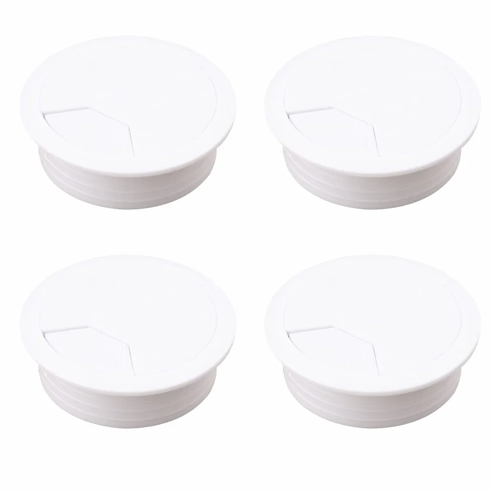 Boccole da scrivania 60 mm passacavo copertura foro bianco