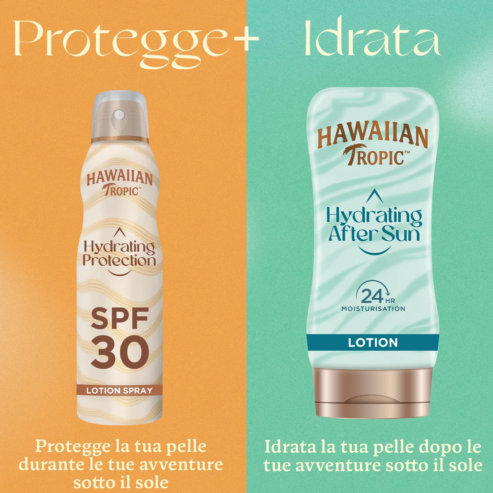 Spray Solare Protettivo Idratante di Hawaiian Tropic, Protezione SPF 50 UVA e UVB Resistente all'Acqua, Profumo Tropicale, Lozione Solare, 220 ml