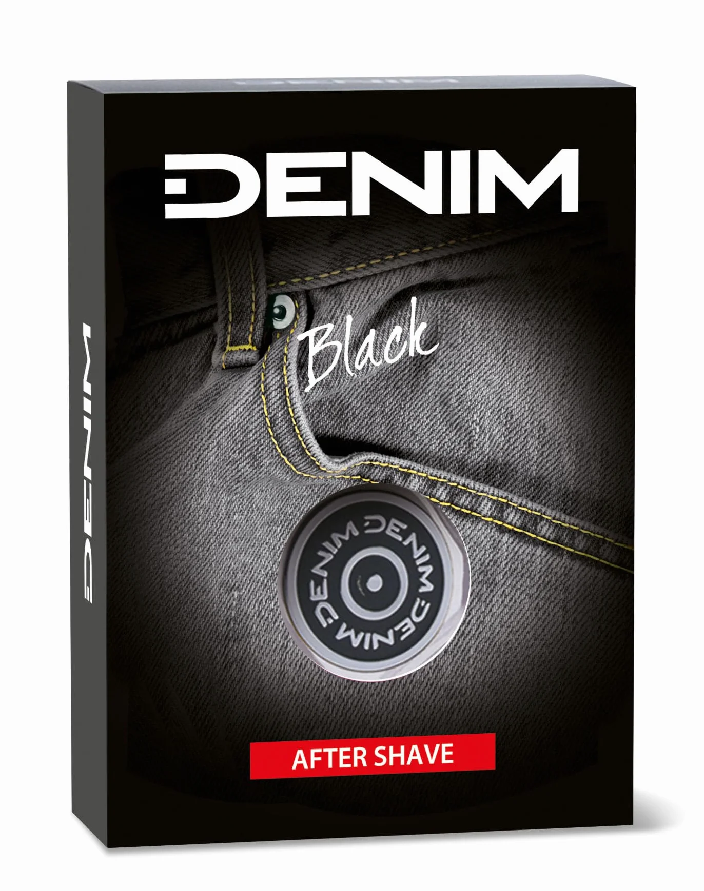 Denim - Regalo Uomo, After Shave Dopobarba 100 ml e Deodorante Spray 150 ml, Fragranza Black, con Beauty Case Uomo