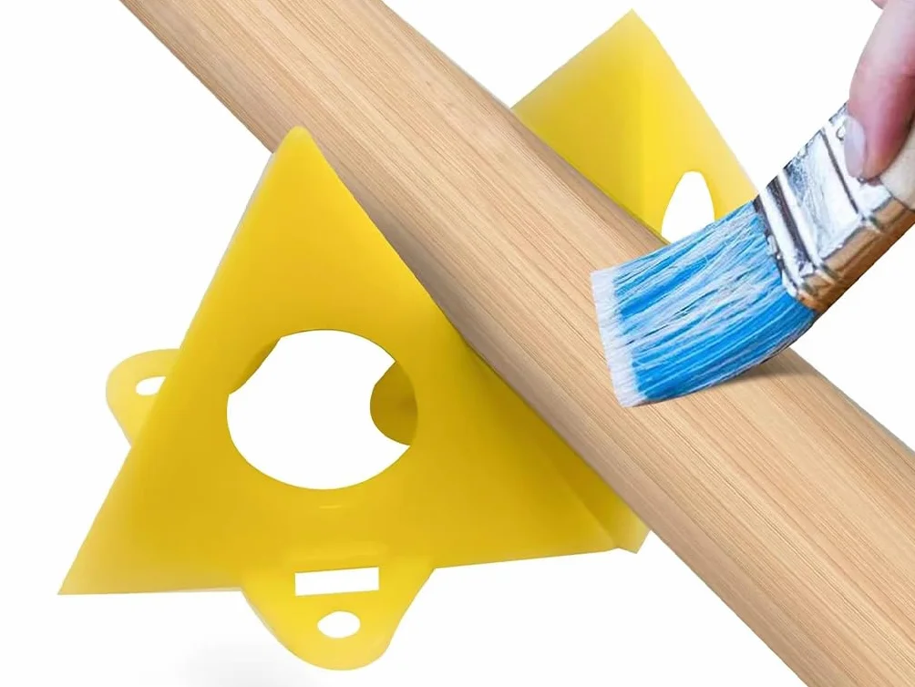 Piramide Stand 40 Pezzi Pittura Supporto Piramide Triangle Stands Giallo