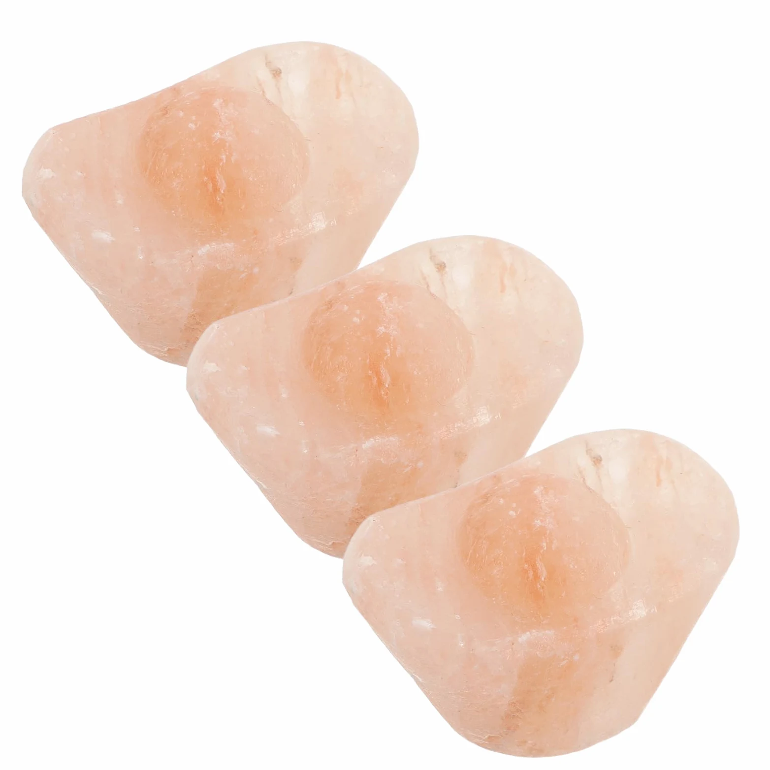 Sapone in Sale Rosa Dell’himalaya 3 Pezzi Forma Lingotto | Pietra Minerale Intagliata a Mano, per Spa e Trattamento Caldo-freddo, Pelle Sensibile