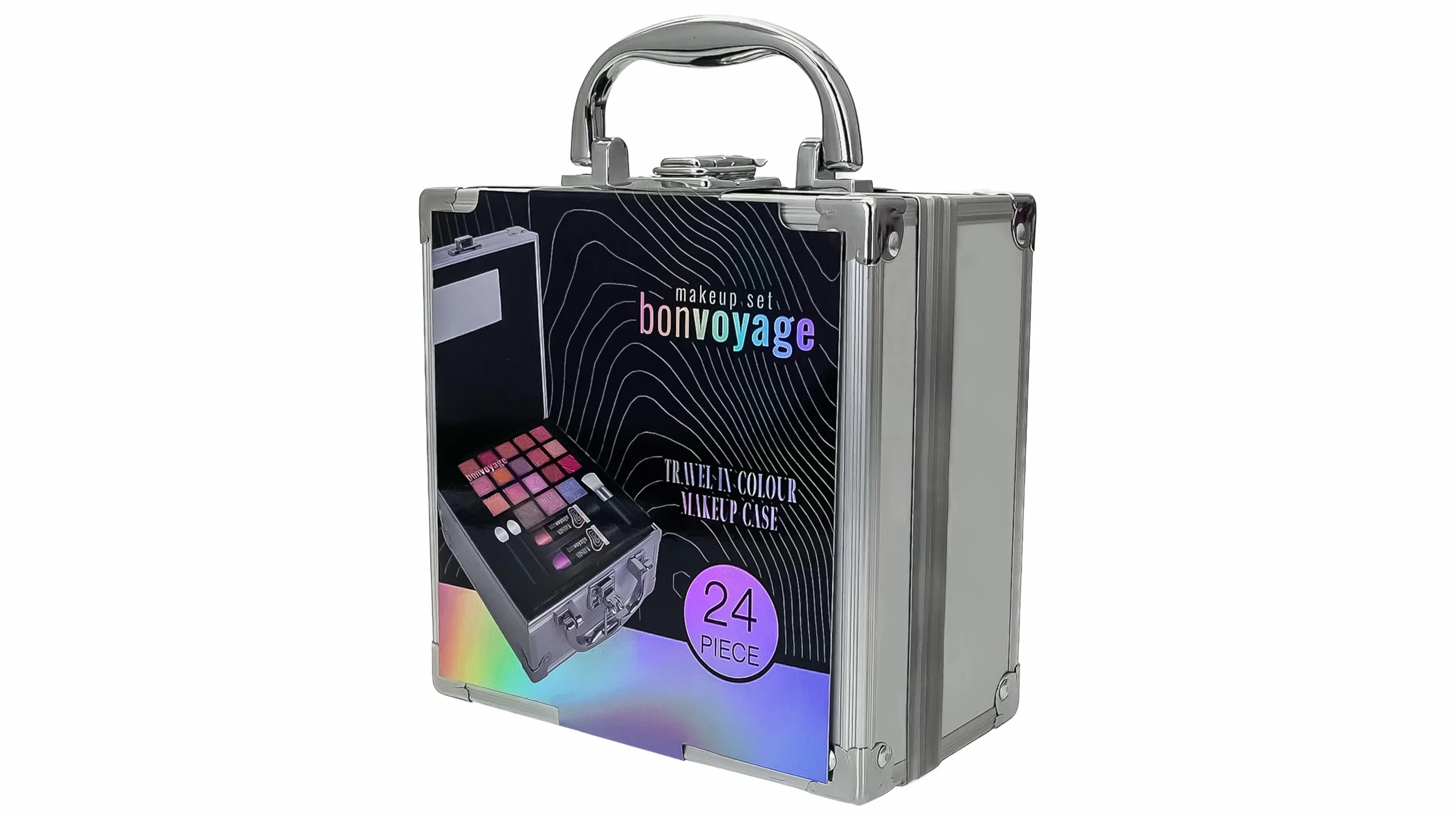 bonvoyage, Set Trucchi Donna per Occhi, Labbra e Viso, con Ombretti, Rossetti, Illuminante, Bronzer e Altro, Accessori Inclusi, Travel in Colour