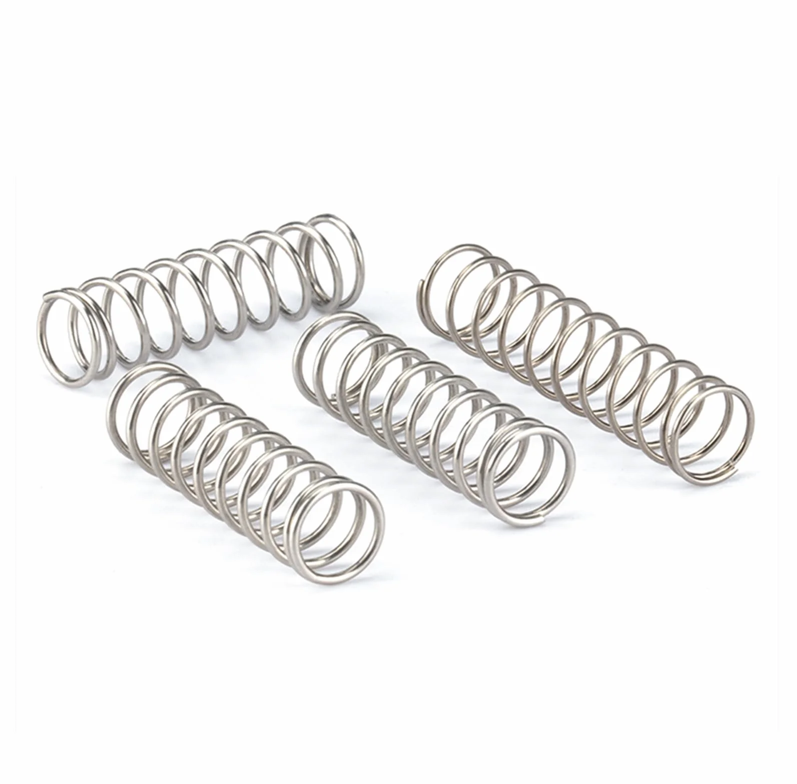 Molla Compressione 0.8mm x 7mm x 30mm Acciaio inossidabile 10 Pezzi