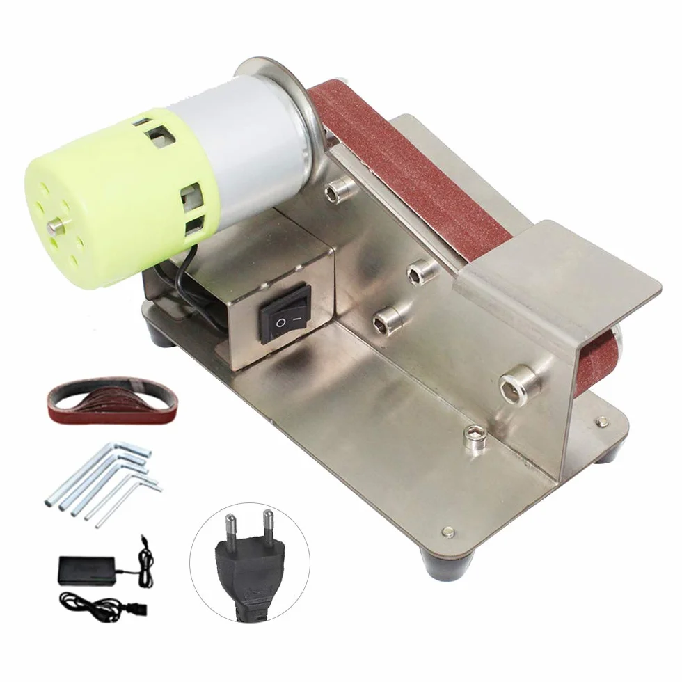 Levigatrice a nastro 100W, Affilatrice per coltelli 15° 7 livelli, Lucidatrice regolabile con 10 strisce