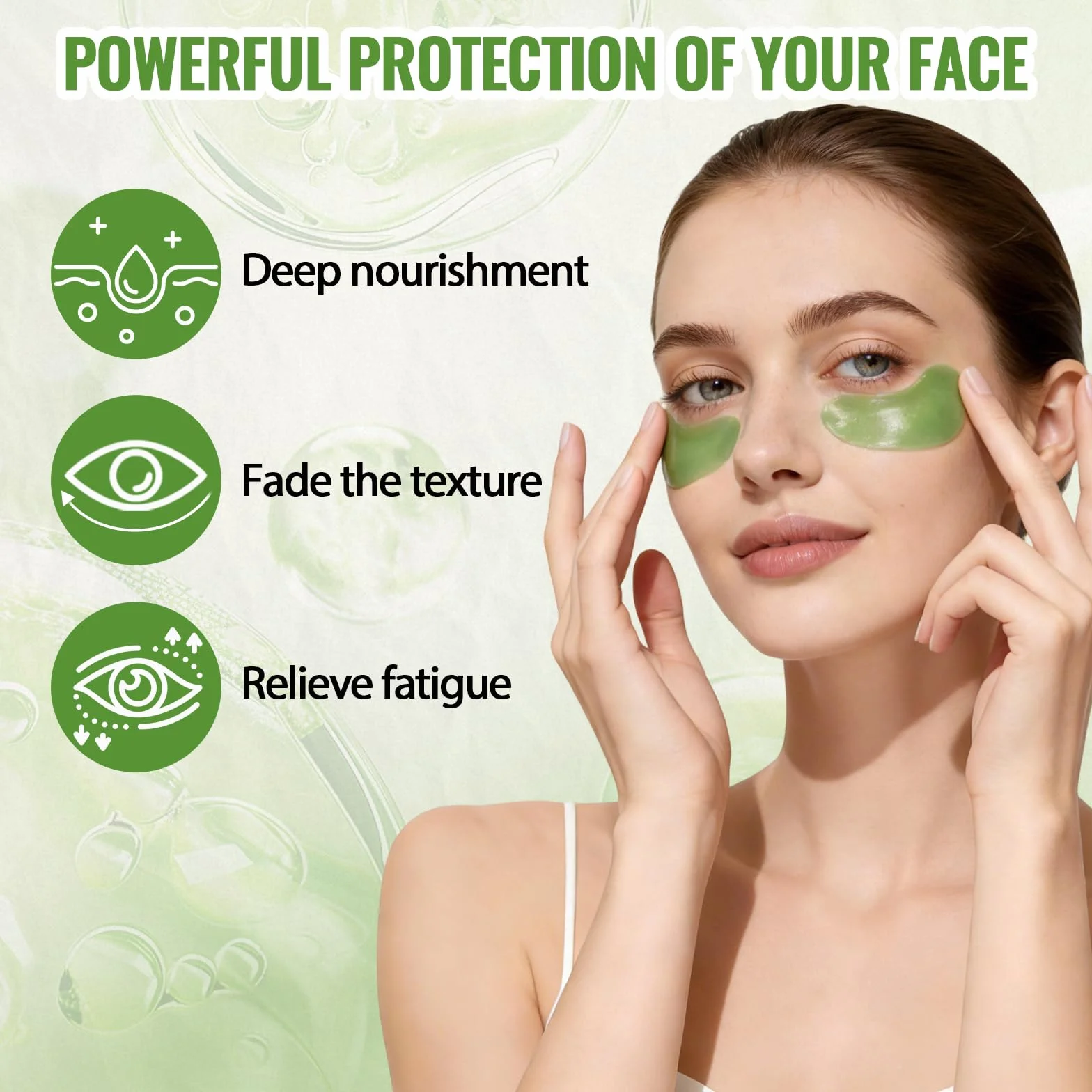 Avocado Patch Occhi 28 Paia | Collagene Idratante, Maschera Contorno Occhi Anti-Occhiaie e Borse, Patch Occhi per Donna Uomo, Rinfrescante per Contorno Occhi