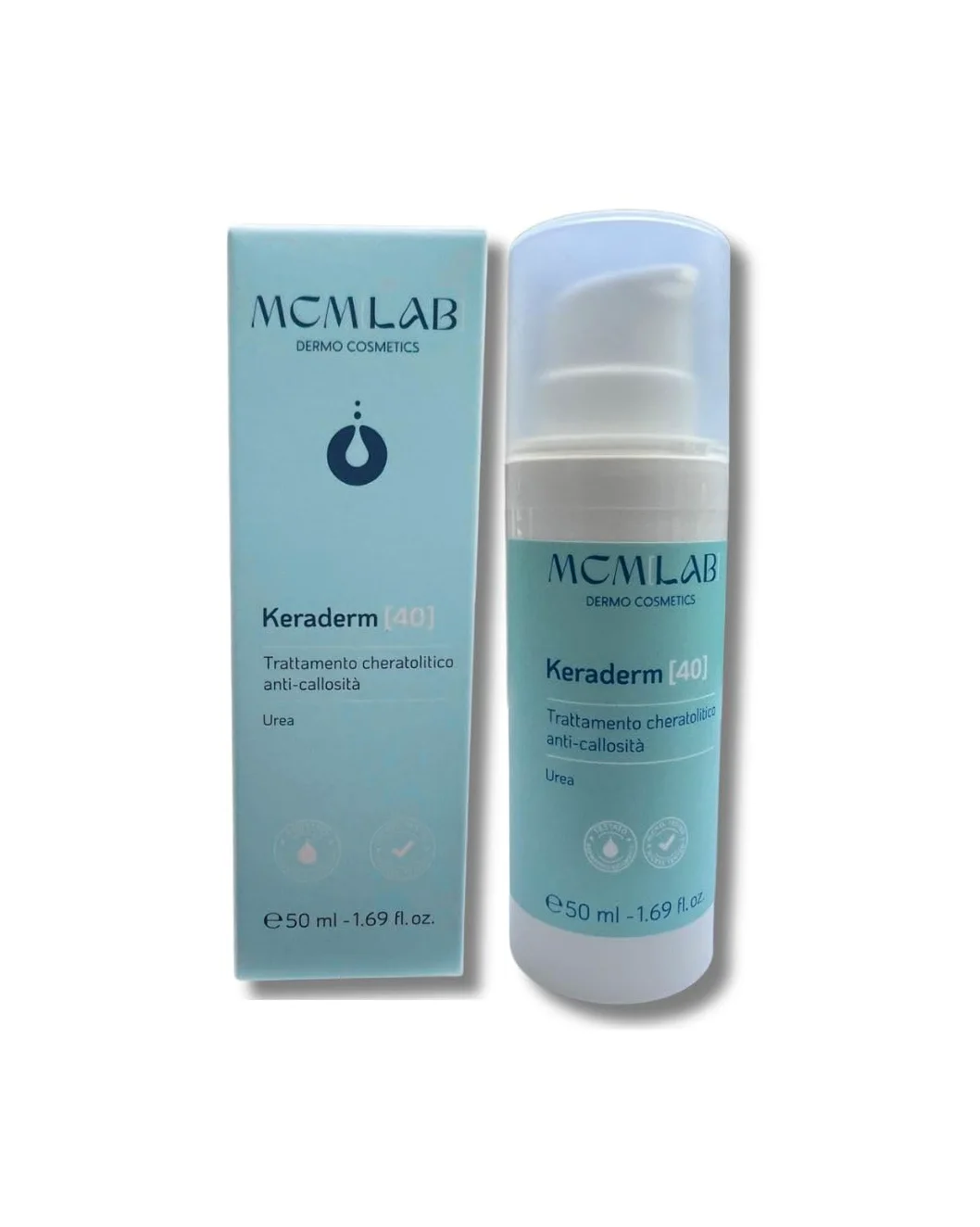 KERADERM 50 ml - Crema Piedi Urea 40% – Trattamento professionale intensivo Anti-Callosità e Talloni Screpolati – Azione Cheratolitica avanzata – Ispirato alla podologia - Made in Italy