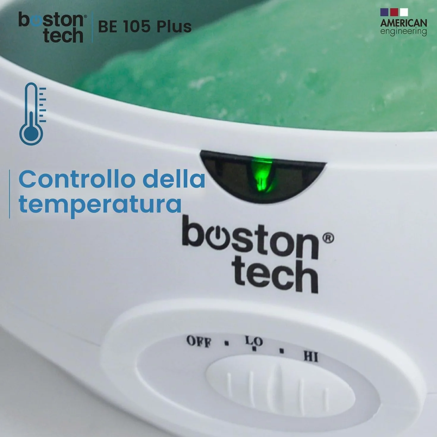 Boston Tech® Bagno di paraffina per mani e piedi -Apparecchio di paraffina per alleviare dolori muscolari e osteoartrite - Capacità 3 litri Include accessori premium per uso personale e professionale