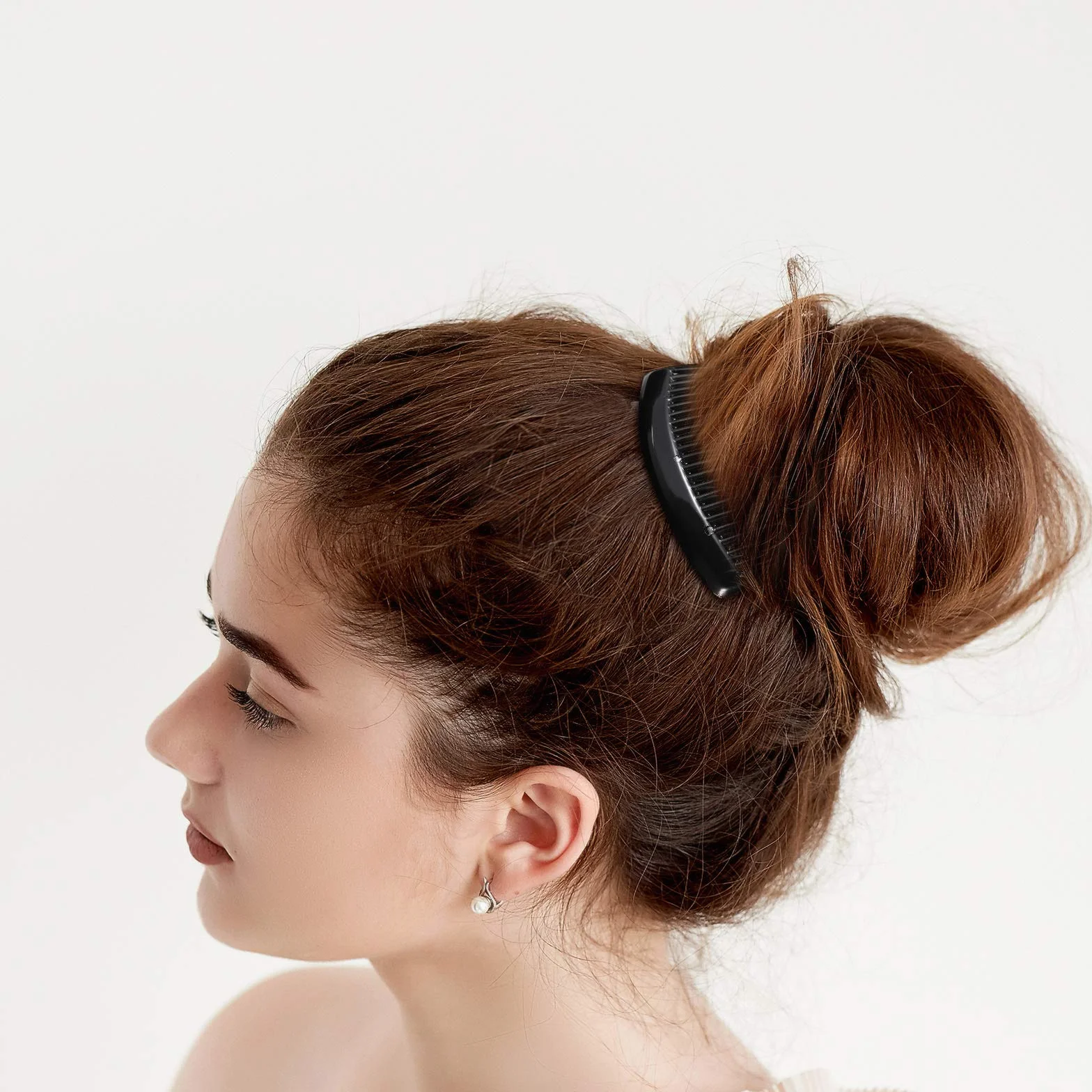 12 Pezzi Pettine per Capelli Laterali in Plastica Pettine Francese Fermagli per Capelli Decorativi Pettini Fermacapelli Accessori per Capelli Fini Donne(23 Denti)