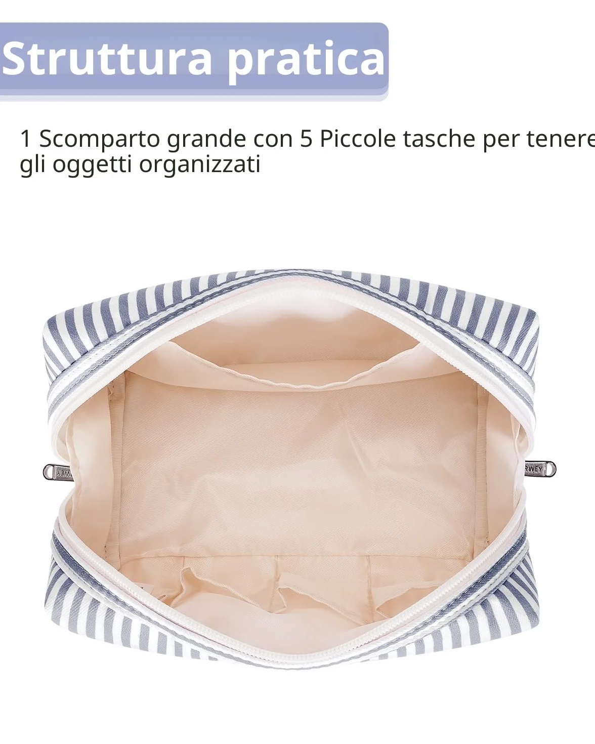 Narwey Beauty Case da Viaggio Donna Porta Trucchi Trousse Trucchi Donna Organizer