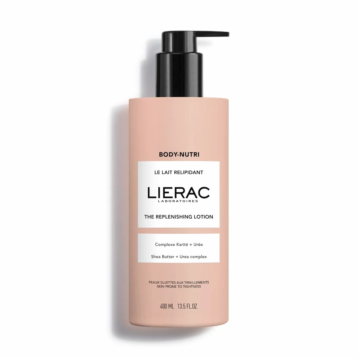 Lierac Body-Nutri Latte Repilidante Idratante Nutriente Corpo con Burro di Karité e Niacinamide, per Pelli Sensibili, Formato da 400 ml