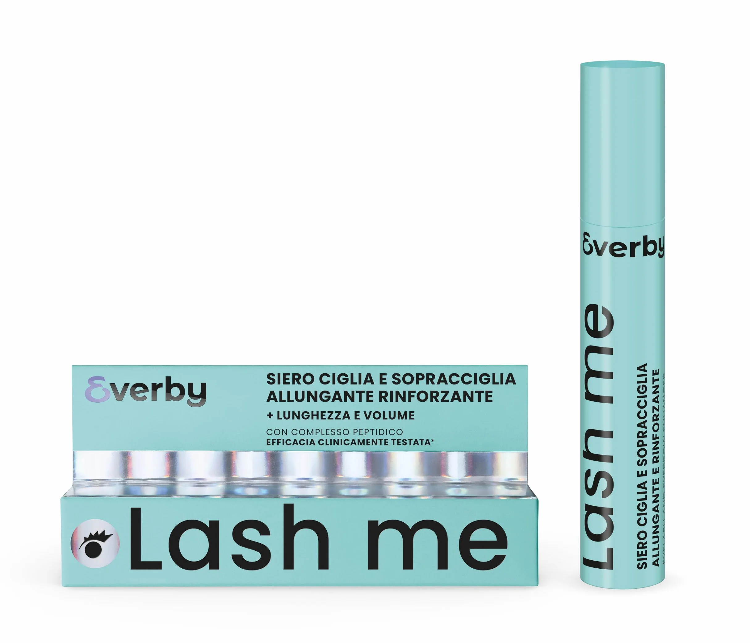 EVERBY | Lash Me - Siero Ciglia e Sopracciglia 3,5ml, Siero Ciglia Allungante e Rinforzante con Complesso Peptidico, Made in Italy