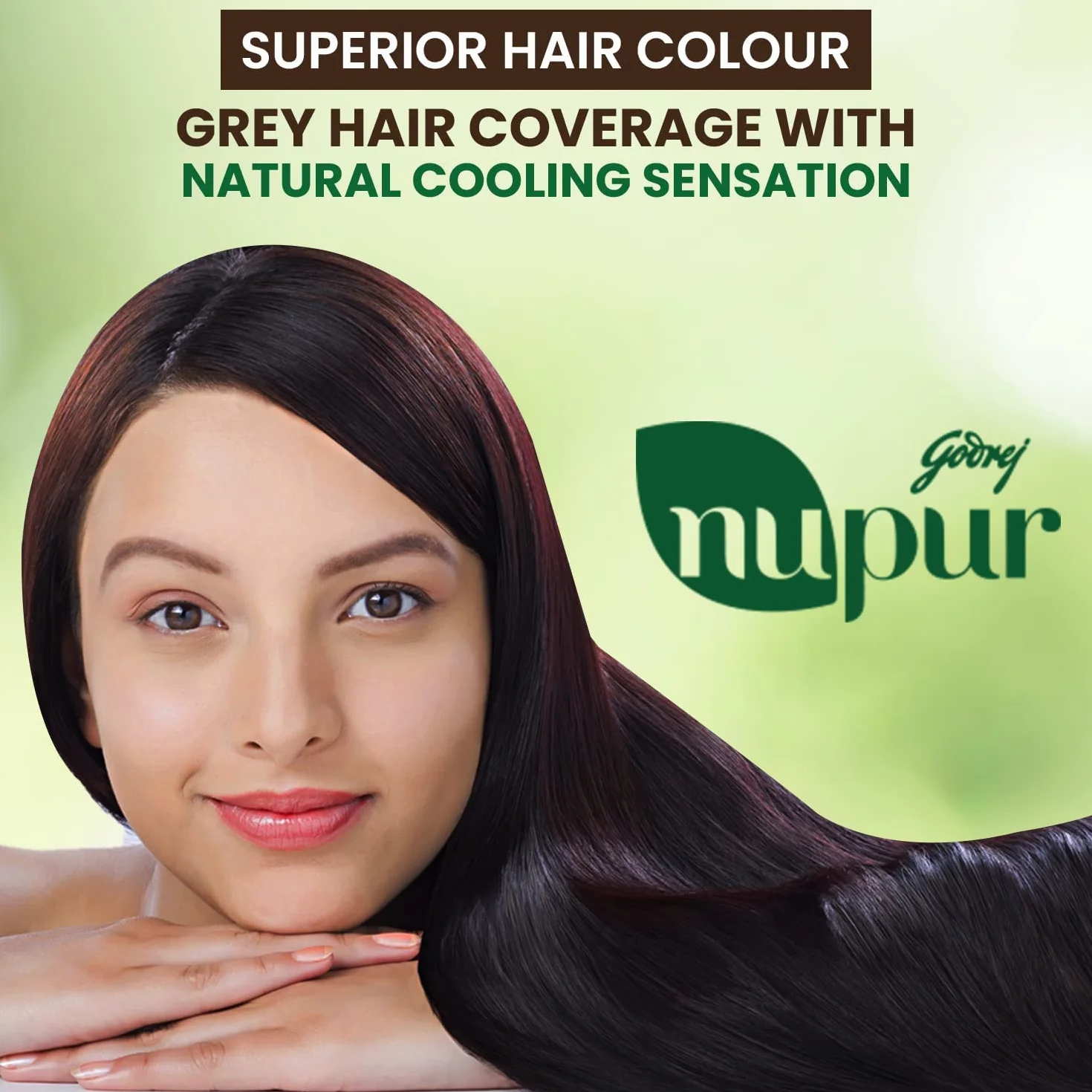 Godrej Nupur Mehendi Henné in polvere, miscela di 9 erbe aromatiche, 150 grammi (confezione da 2)