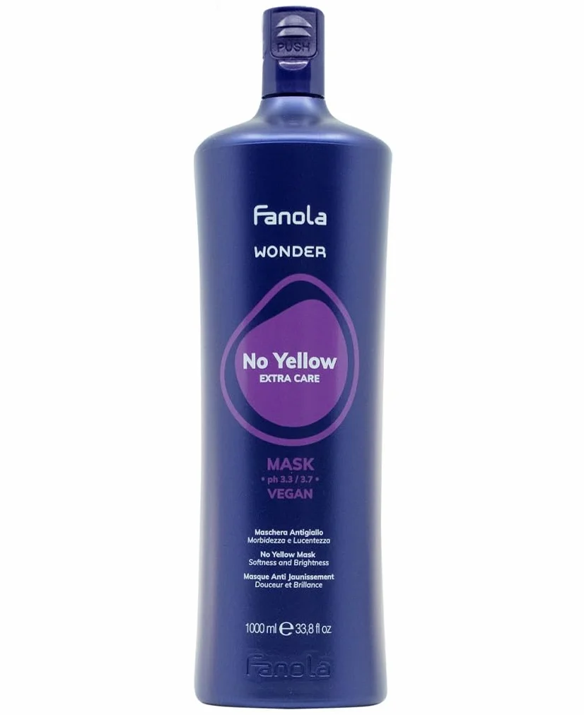 Fanola Wonder No Yellow Extra Care Shampoo, 1000 ml + Fanola Wonder No Yellow Mask 1000ml