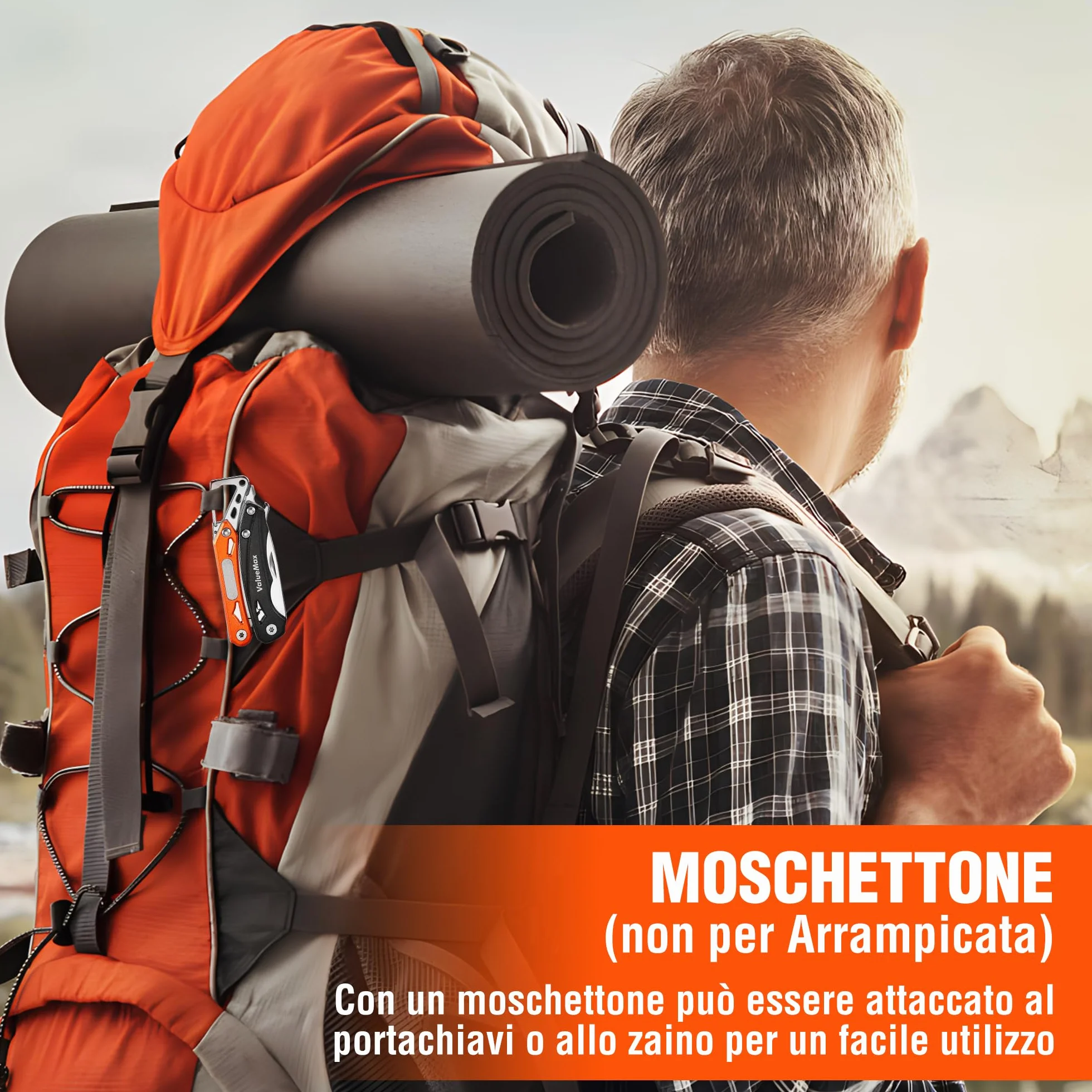 ValueMax Pinza Multifunzione 9 in 1, Strumento Multiuso per Campeggio e Riparazione