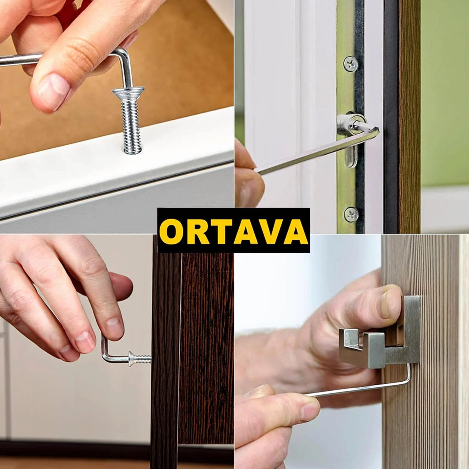 ORTAVA viti a testa svasata M6 x 14 acciaio inox A2 V2A filettatura completa