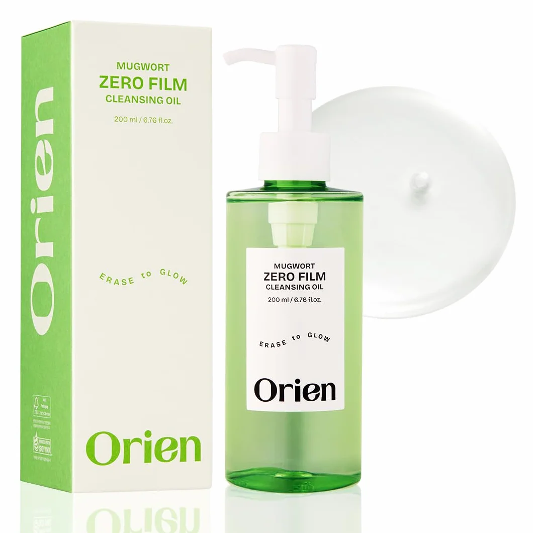Orien Artemisia Zero Film Olio Detergente 200 ml ㅣ Pulizia Quotidiana del Viso Rimozione Punti Neri Nessuna ostruzione dei pori Skincare Coreana doppia pulizia