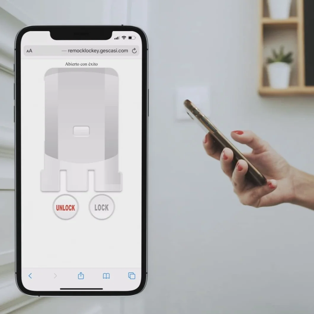 Remock PRO Serratura Invisibile Bianco Doppio Motore 4 Telecomandi Antifurto