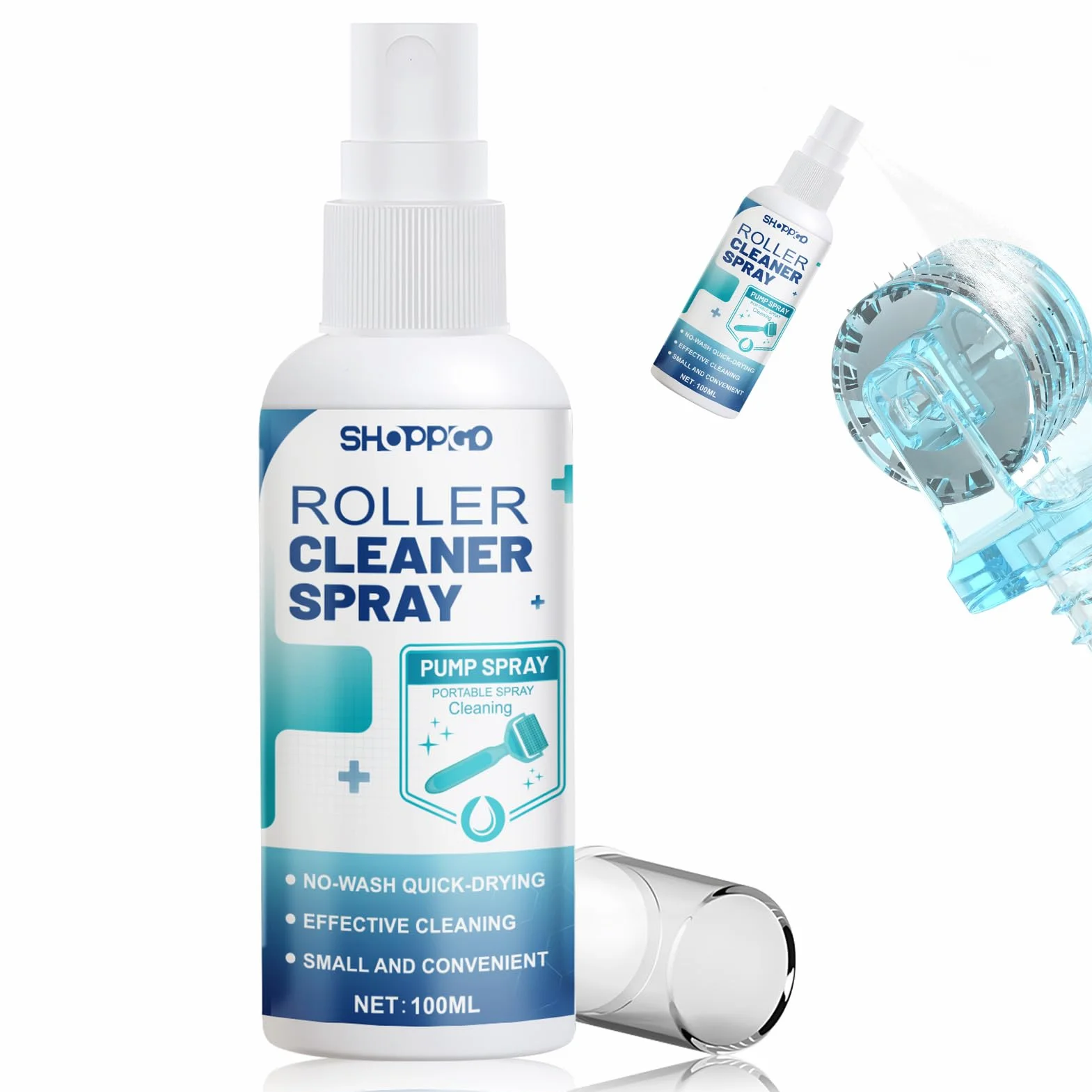 Microneedling Viso Roller Cleaner, Derma Roller Cleaner, Spray Roller Cleaners, Adatto per Rulli, Microaghi, Derma Stamp, Pulizia Rapida ed Efficiente, 100ml