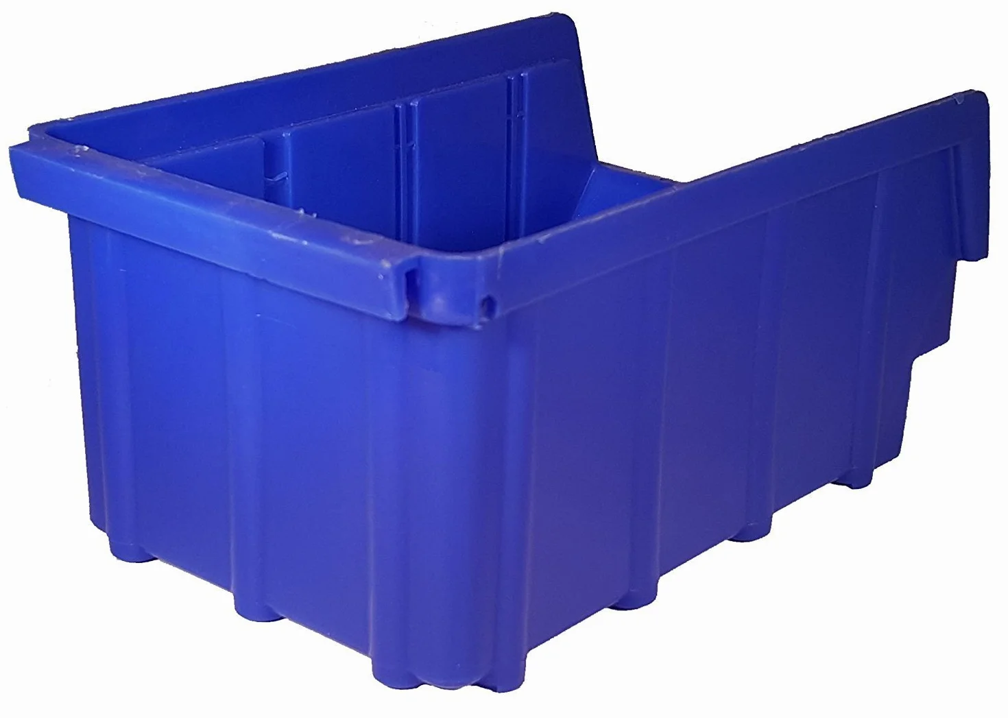 80 scatole impilabili blu misura 2 (102 x 167 x 76 mm) portaoggetti