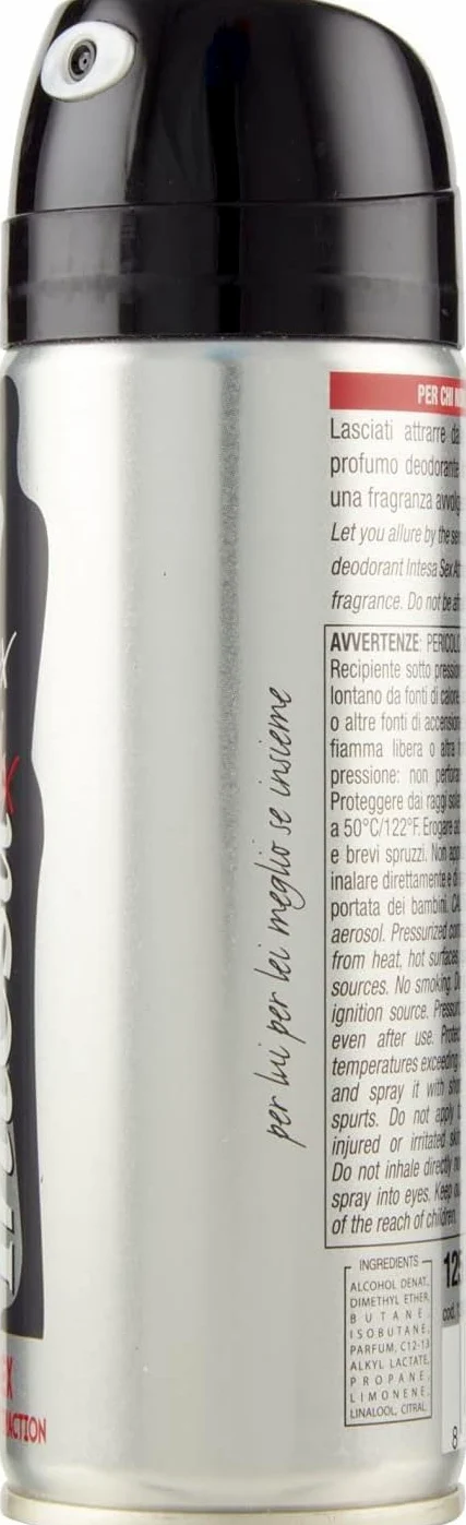 8 Deodorante Intesa Sex Unisex Sex Attraction – Deodorante Spray 125 ml + portachiavi gratuito Beni Culinari