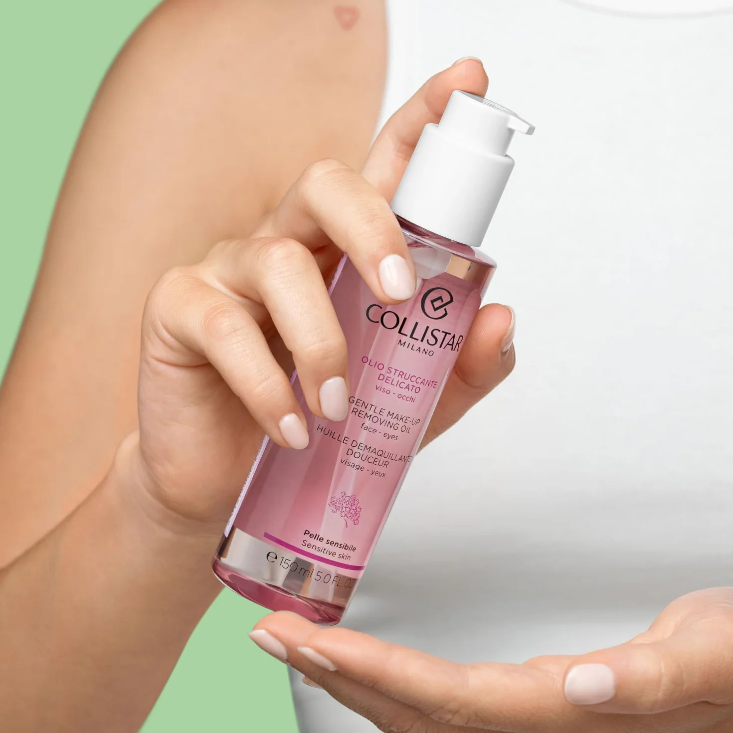 Collistar Olio Struccante Delicato, Rimuove il Trucco Waterproof, per Pelli e Occhi Sensibili, anche Portatori di Lenti a Contatto, Idratante, Lenitivo, Senza Siliconi 150 ml