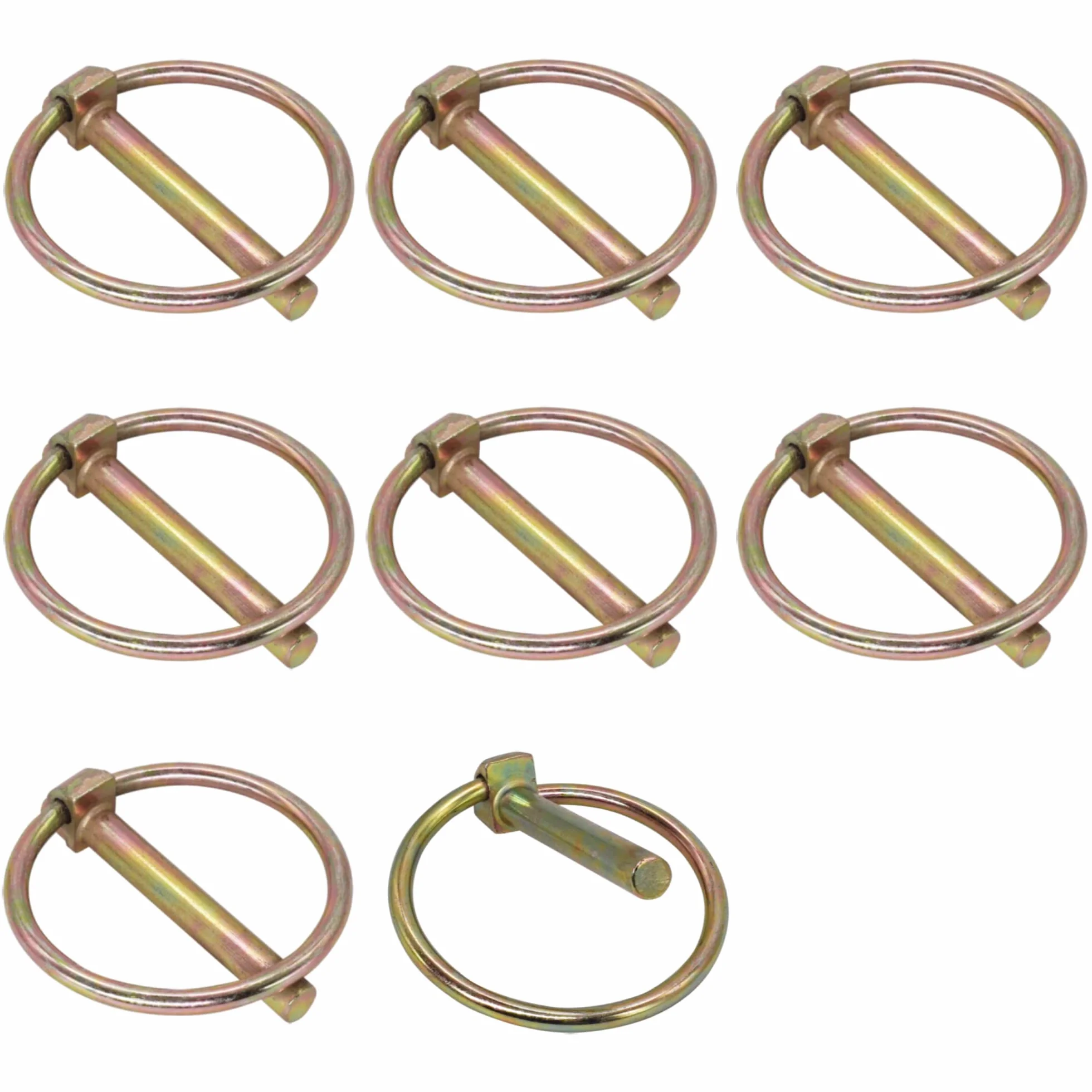 SKIR'CO Spine a scatto in acciaio zincato 4,5 mm DIN 11023 8 pezzi