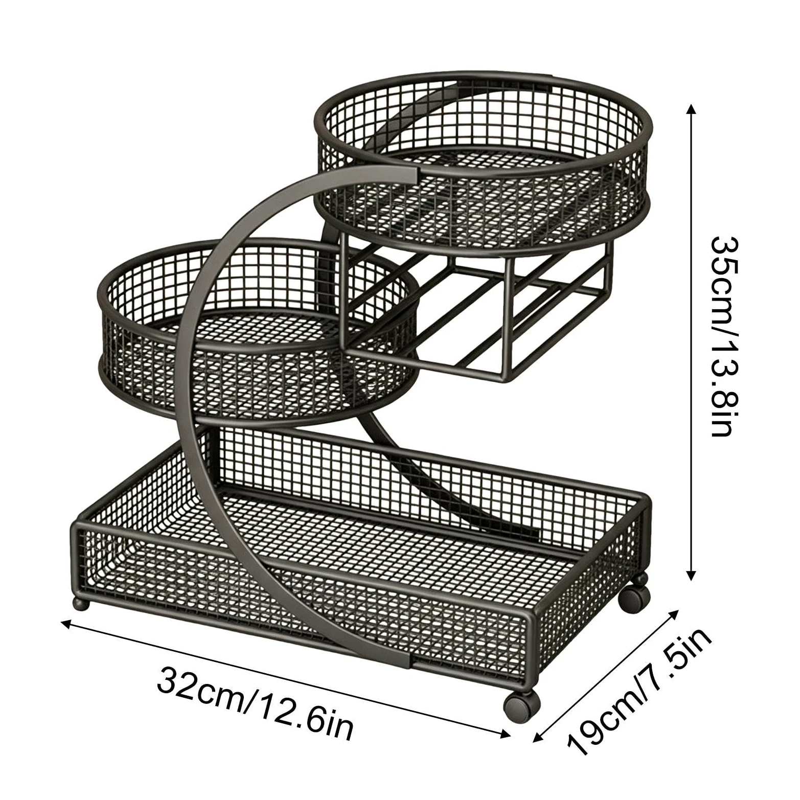 Organizer per trucchi da bancone, espositore multiuso in ferro per cosmetici | Organizer per cosmetici per bagno, toeletta, comodino, camera da letto, scrivania