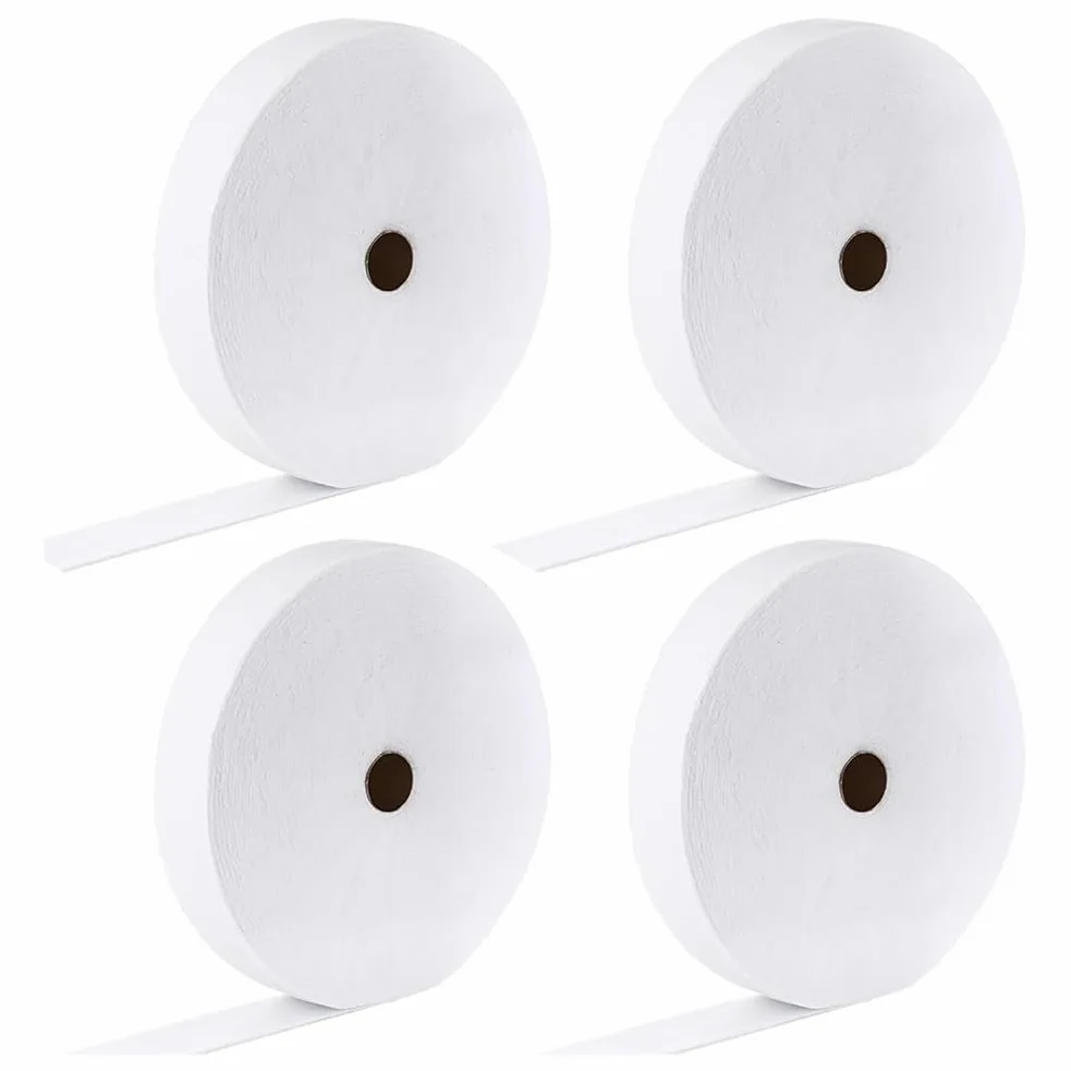 4 Rotoli di Striscia di Ovatta JellyRoll da 2 1/4 Pollici in Totale 200 Iarde di Ovatta in Cotone su Un Rotolo, Flessibile per JellyRoll