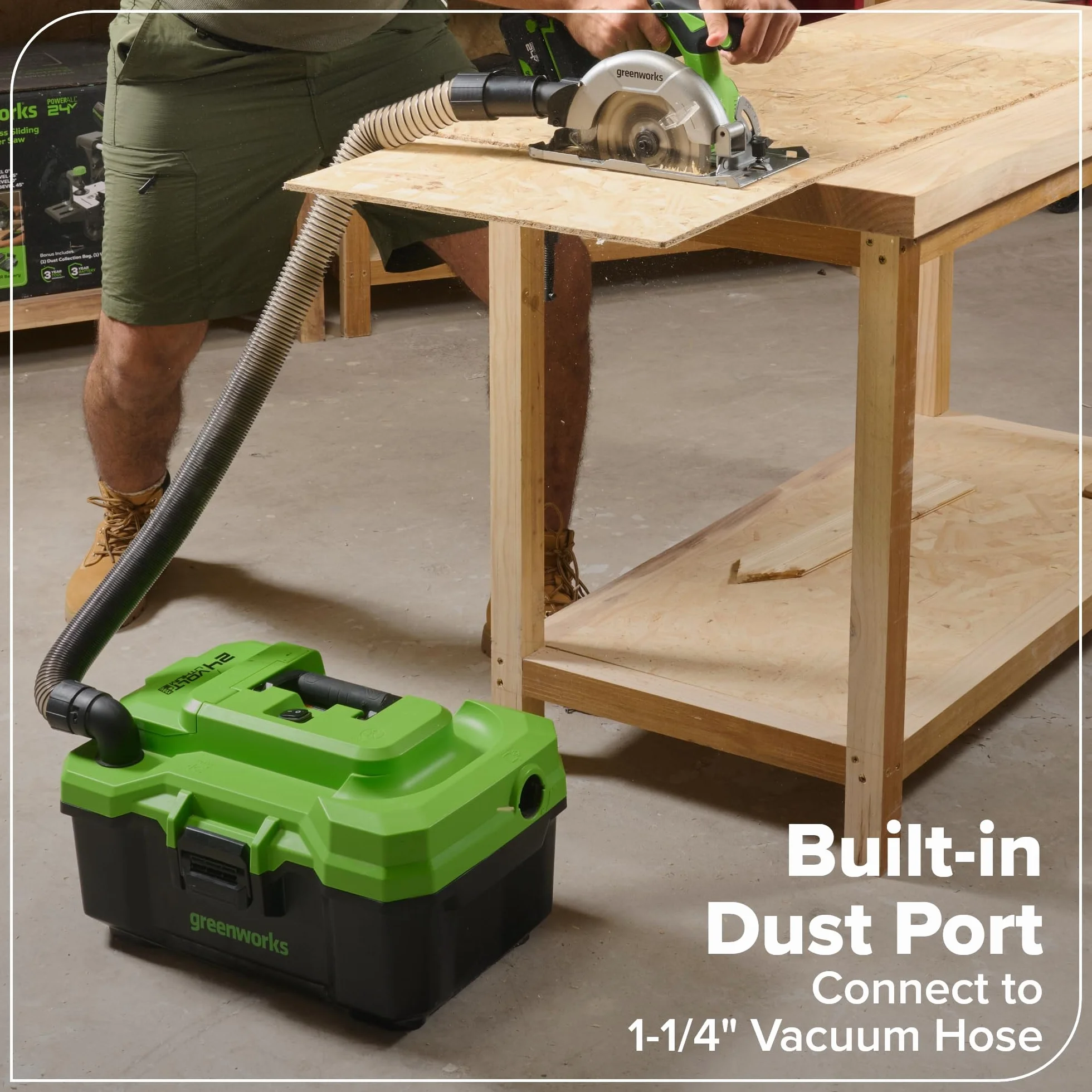 Greenworks 24V combo trapano avvitatore a percussione sega circolare alternativa a calare utensile multifunzione levigatrice torcia