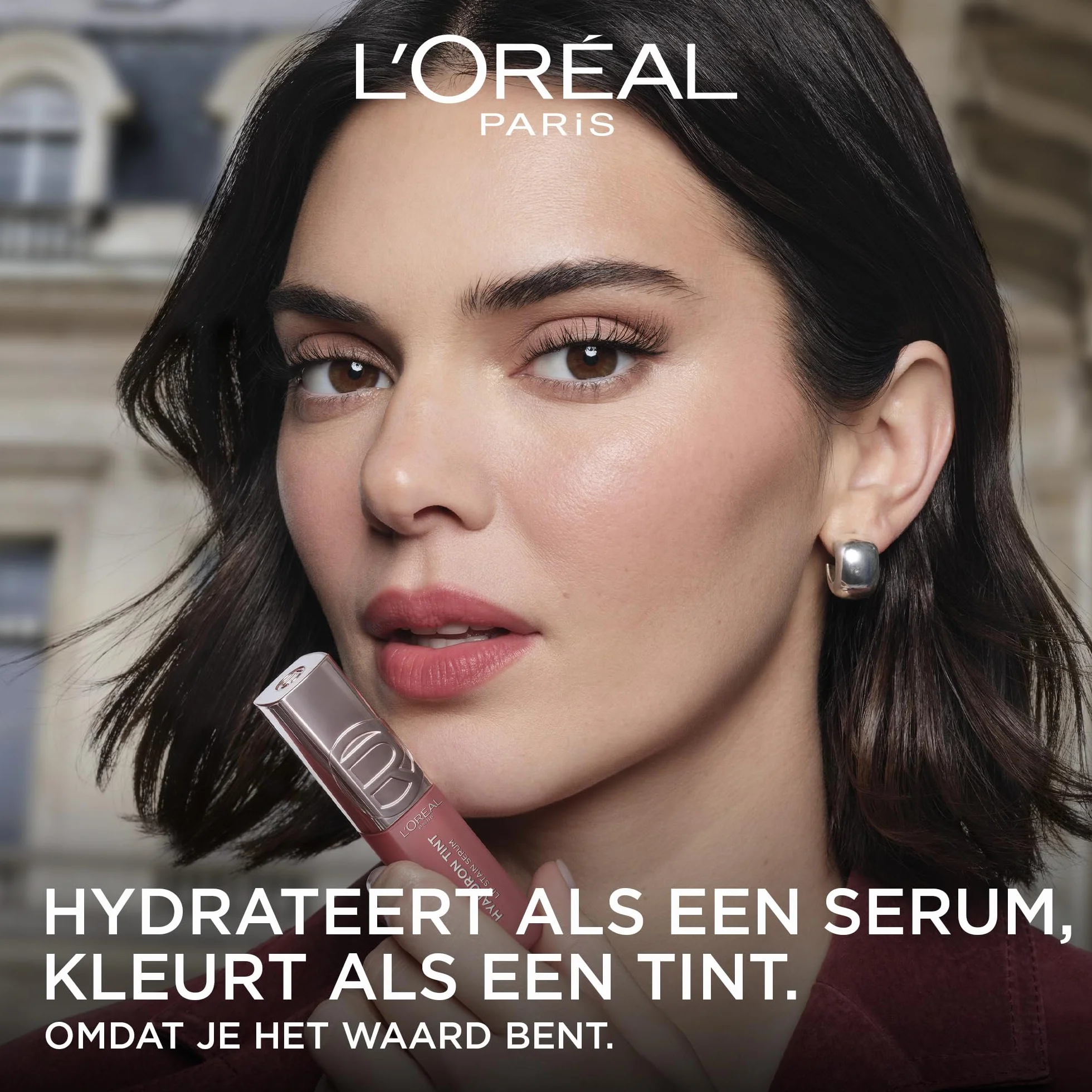 L'Oréal Paris Tinta Labbra, Effetto Idratante, Labbra Rimpolpate, Colore Pieno a Lunga Tenuta, Con Acido Ialuronico, Hyaluron Tint, Tonalità: 217 Smokey Mauve