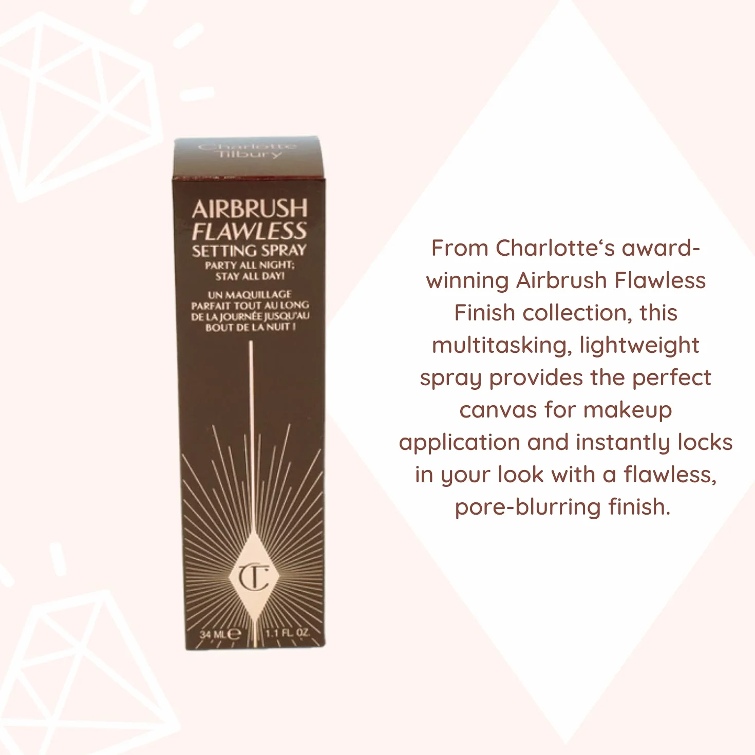 Charlotte Tilbury - Spray fissante per aerografo (34 ml)