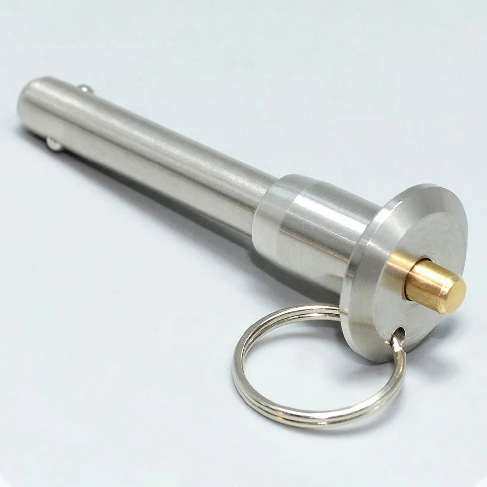 Perni autobloccanti a sfere acciaio inox M 8 mm L 15 mm bloccaggio sicurezza sgancio rapido