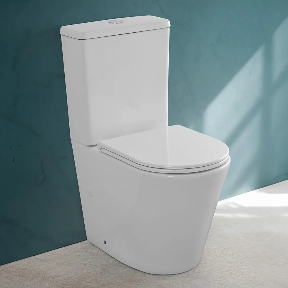 Filomuro Monoblocco WC Con Tornado Senza Brida Scarico Parete Pavimento KLAN