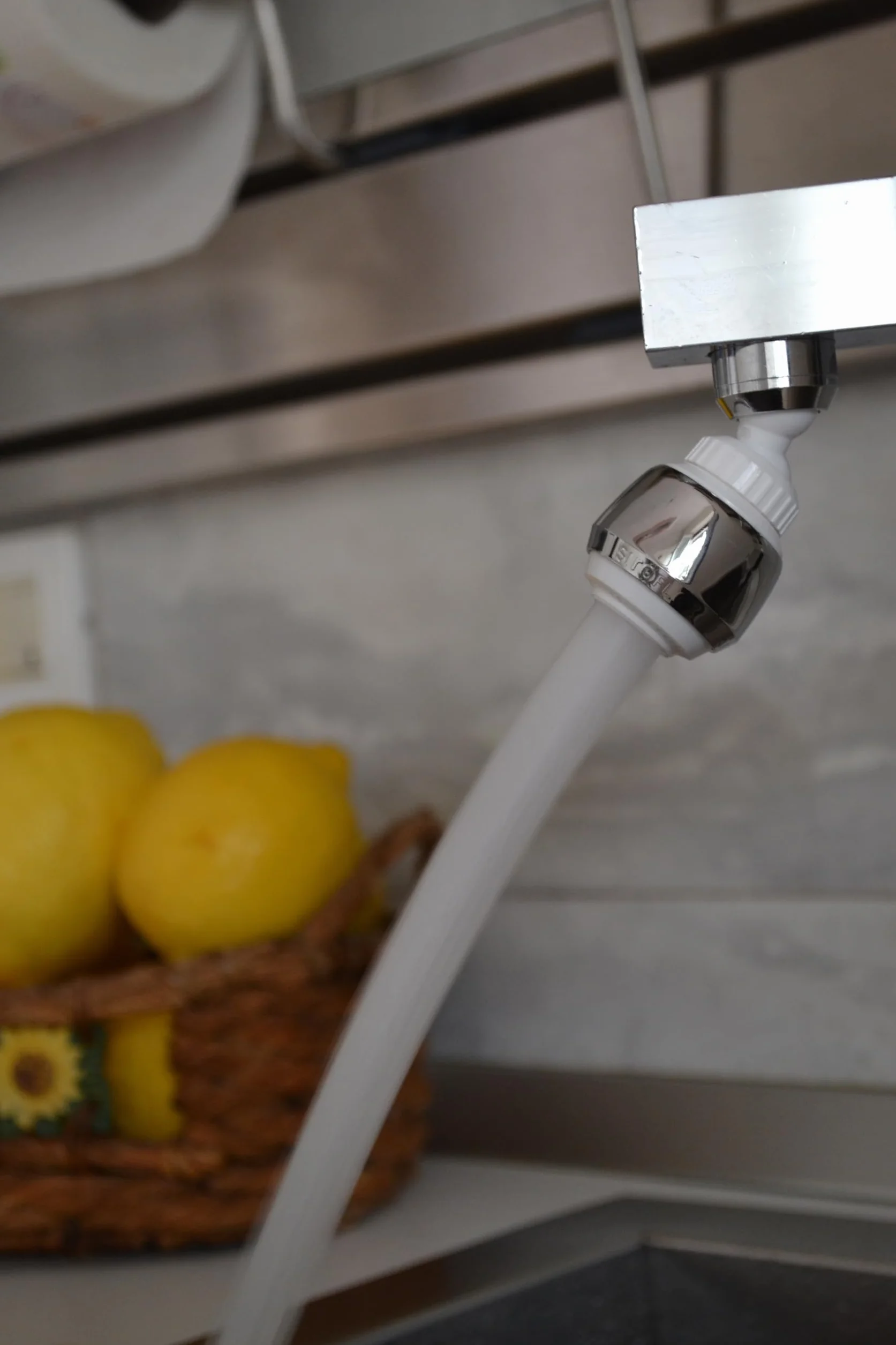 Siroflex Sirius Aeratore Doccetta Rubinetto Cucina Cromato Bianco Made in Italy 2505/50S