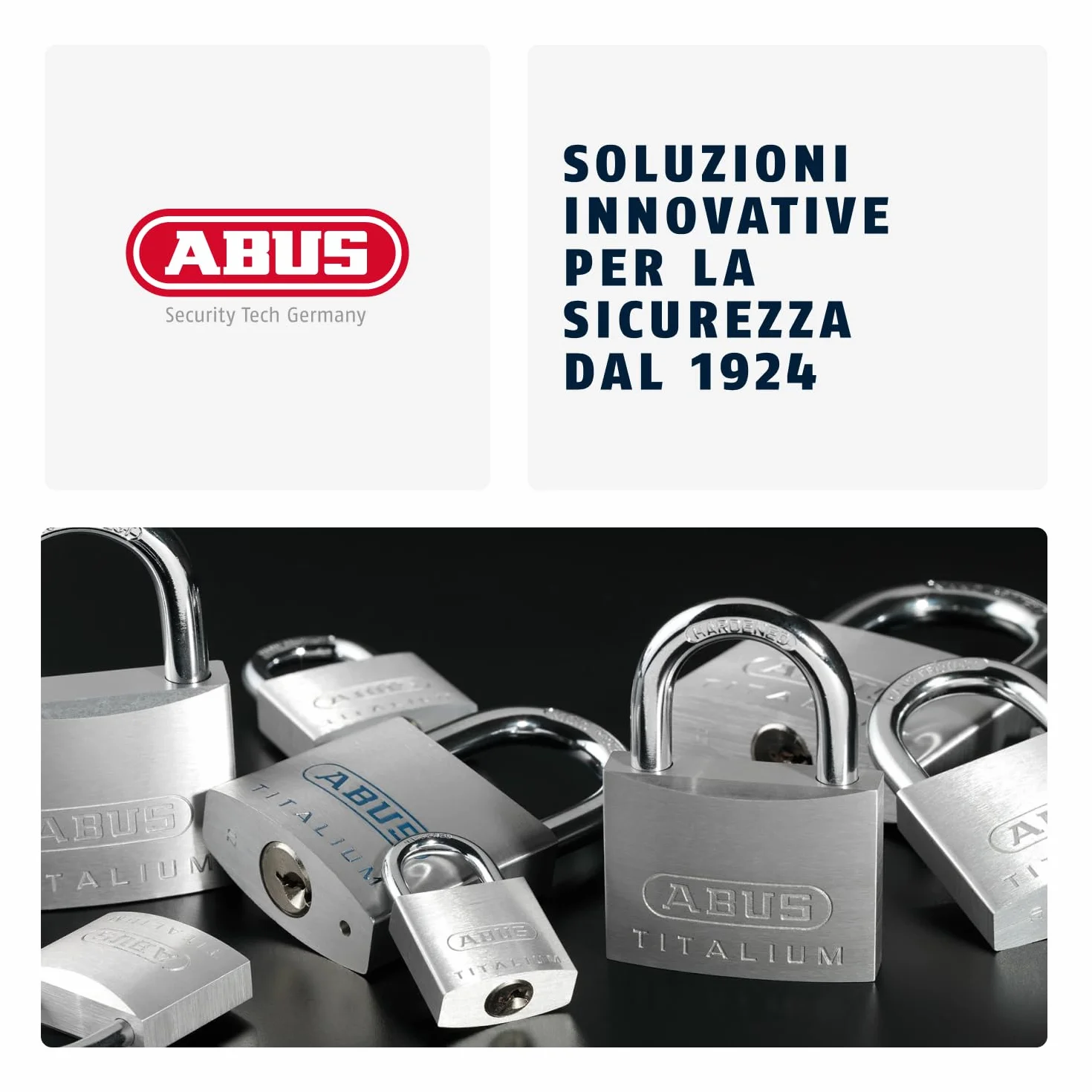 ABUS myLock T65AL/40 Lucchetto in Alluminio Rosso 50870