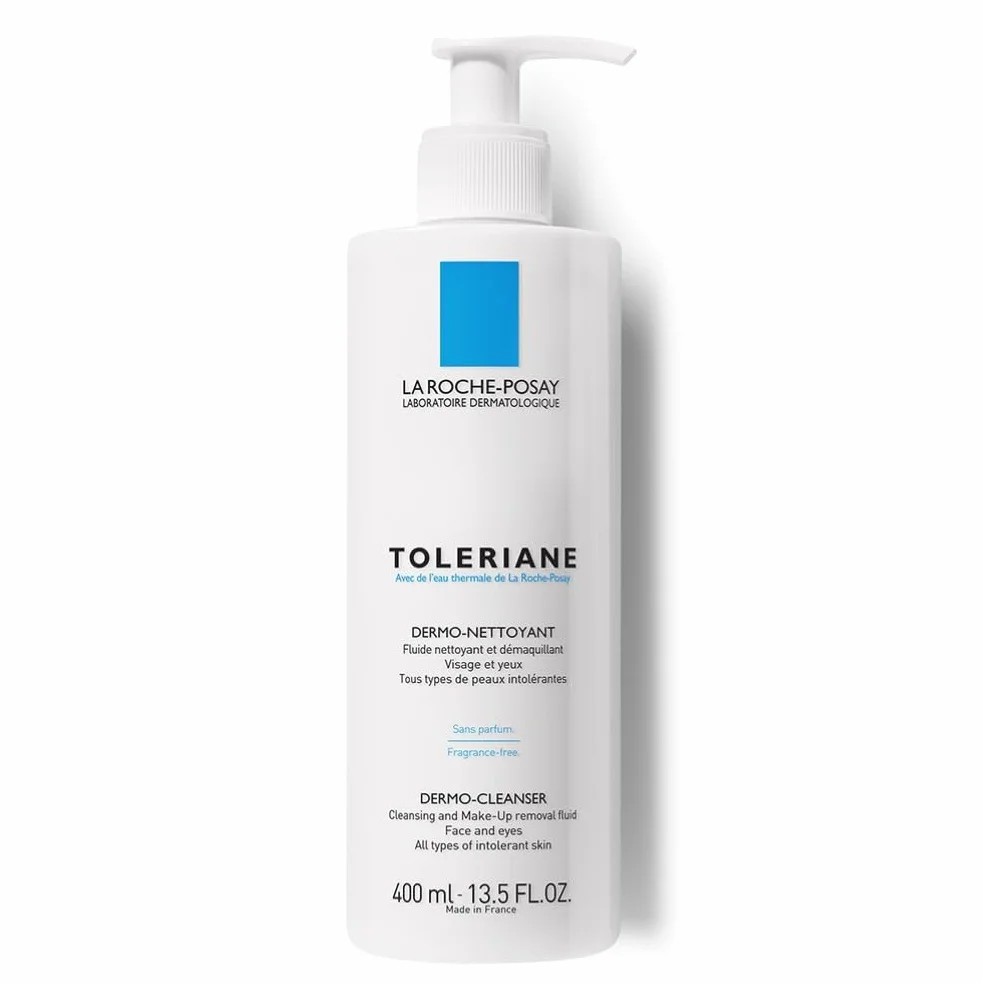 La Roche Posay Toleriane, Fluido Detergente e Struccante, Per Pelle Sensibile e Reattiva, Pelle Detersa a Fondo e Lenita, Irritazioni e Rossori Ridotti, Con Glicerina Idratante, 400 ml