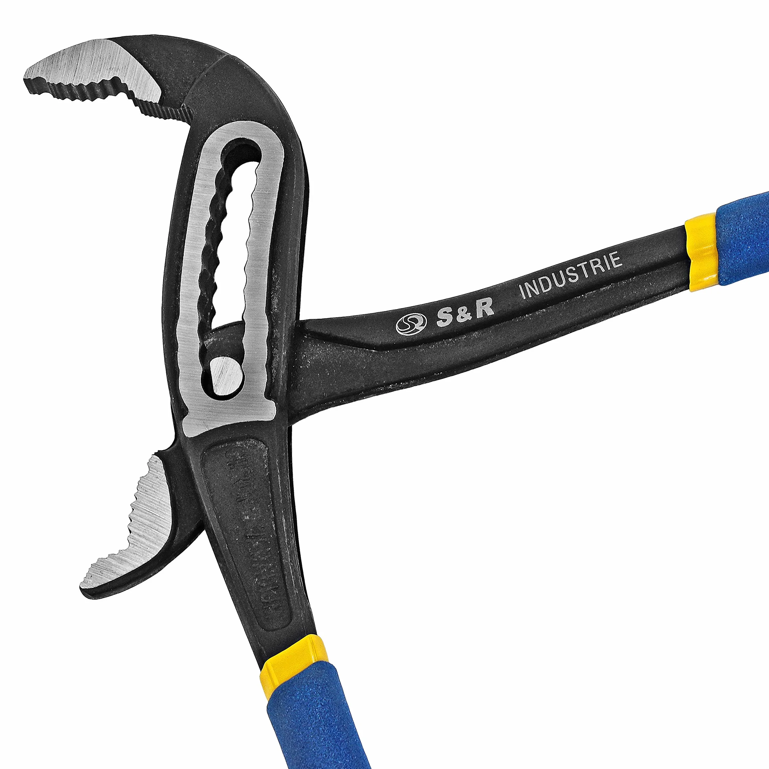 S&R Chiave a Pappagallo Professionale Regolabile 250 x 36 mm Acciaio al Cromo Vanadio Fosfatato Blu