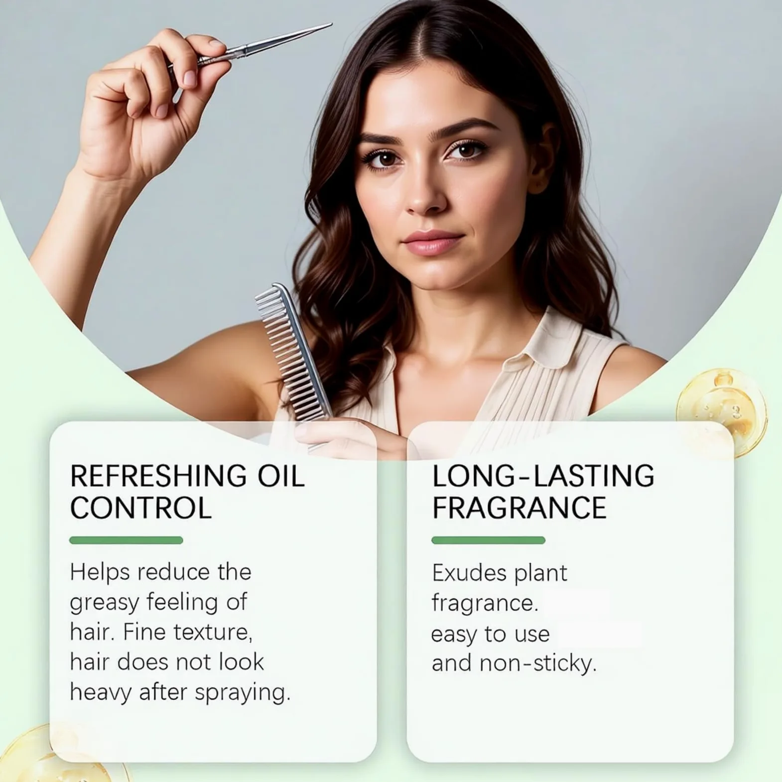 Rosemary Biotina Nutritiva Fortificante Olio Capelli (3 pezzi) | Siero idratante rinfrescante per il cuoio capelluto con olio di rosmarino, per capelli visibilmente più pieni e non grassi