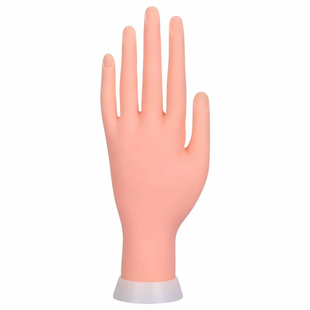 Binnan Mano per Pratica,Manicure Practice Hands Modello Flessibile per Nail Art Manicure Dito Formazione