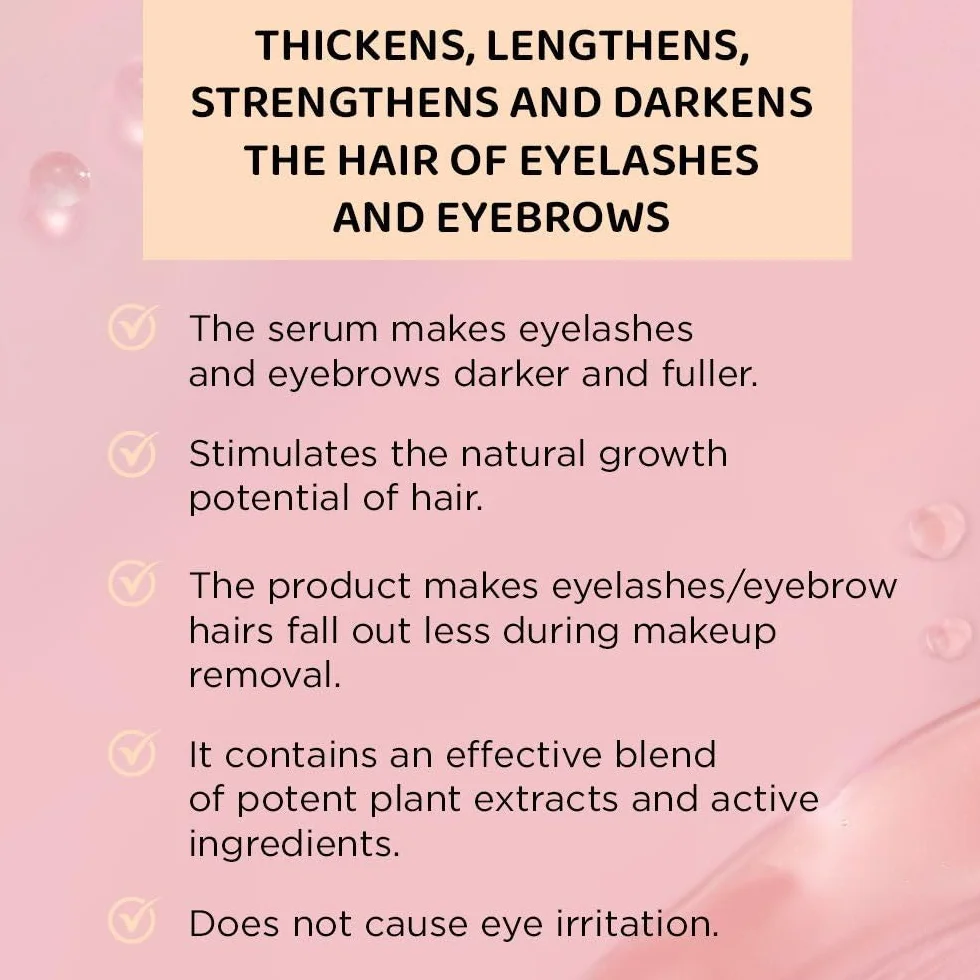 Eveline Cosmetics Siero multipeptidico per la crescita di ciglia e sopracciglia