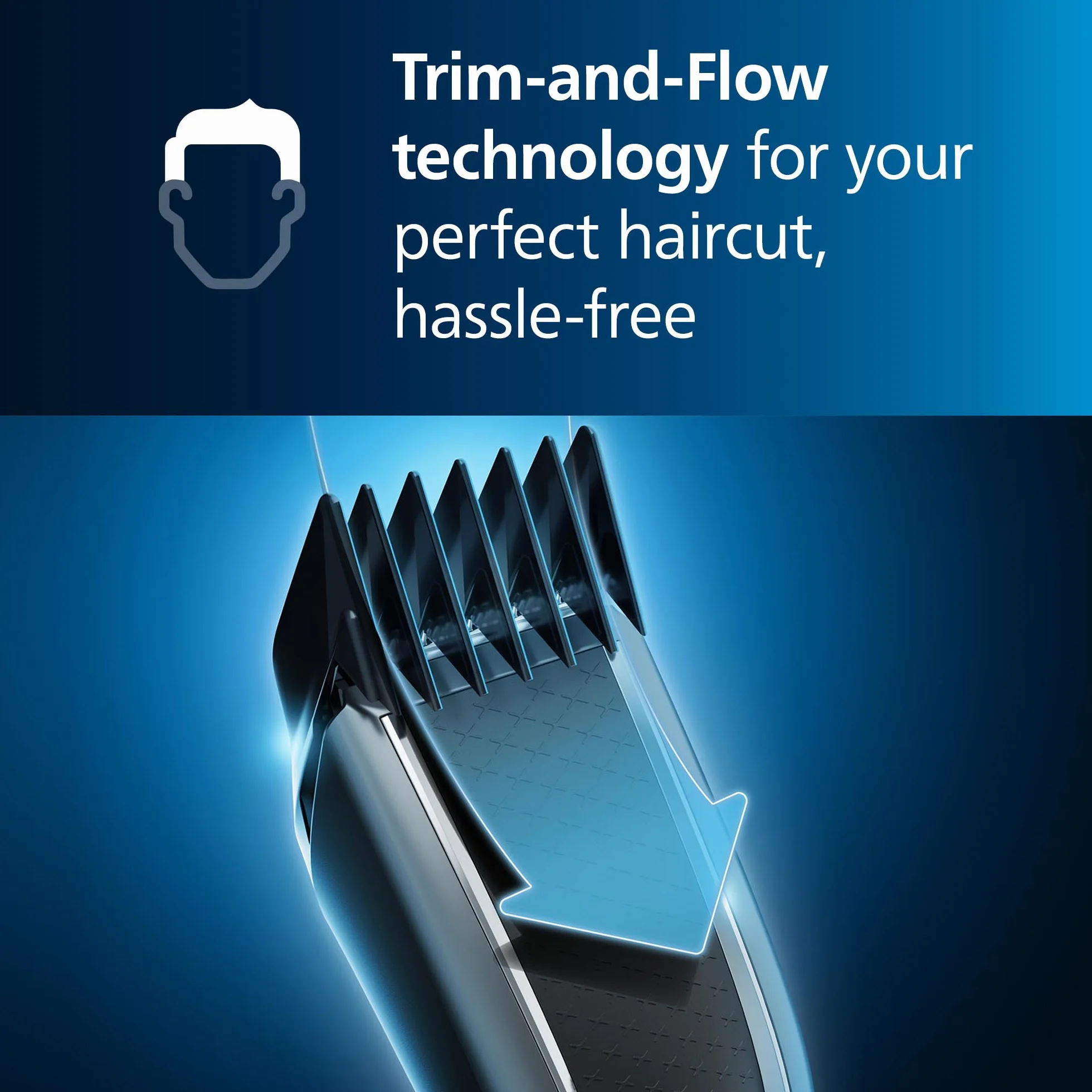 Philips Hair Clipper Serie 5000 Regolacapelli Con Tecnologia Trim-n-Flow E DualCut (modello HC5630/15)