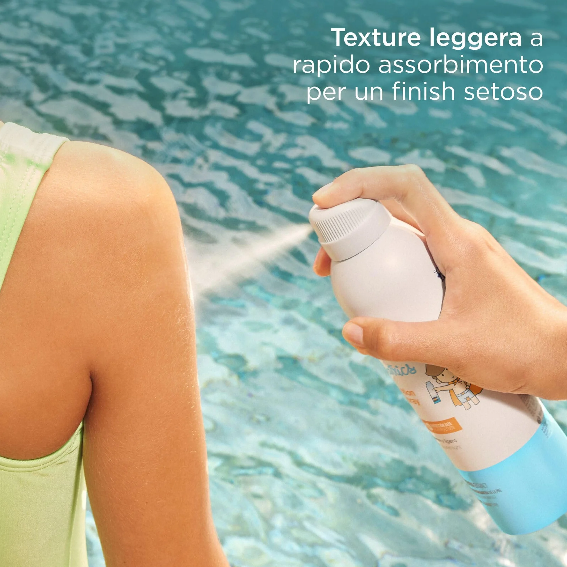 ISDIN Pediatrics Transparent Spray Wet Skin SPF 50 (250 ml) | Protezione Solare Spray per il Corpo per Bambini | Leggero e a Rapido Assorbimento