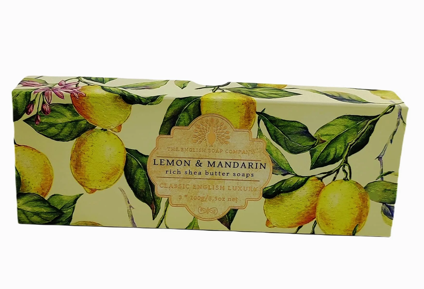 Scatola regalo a mano Sapone 3 x 100g Lemon & Mandarino