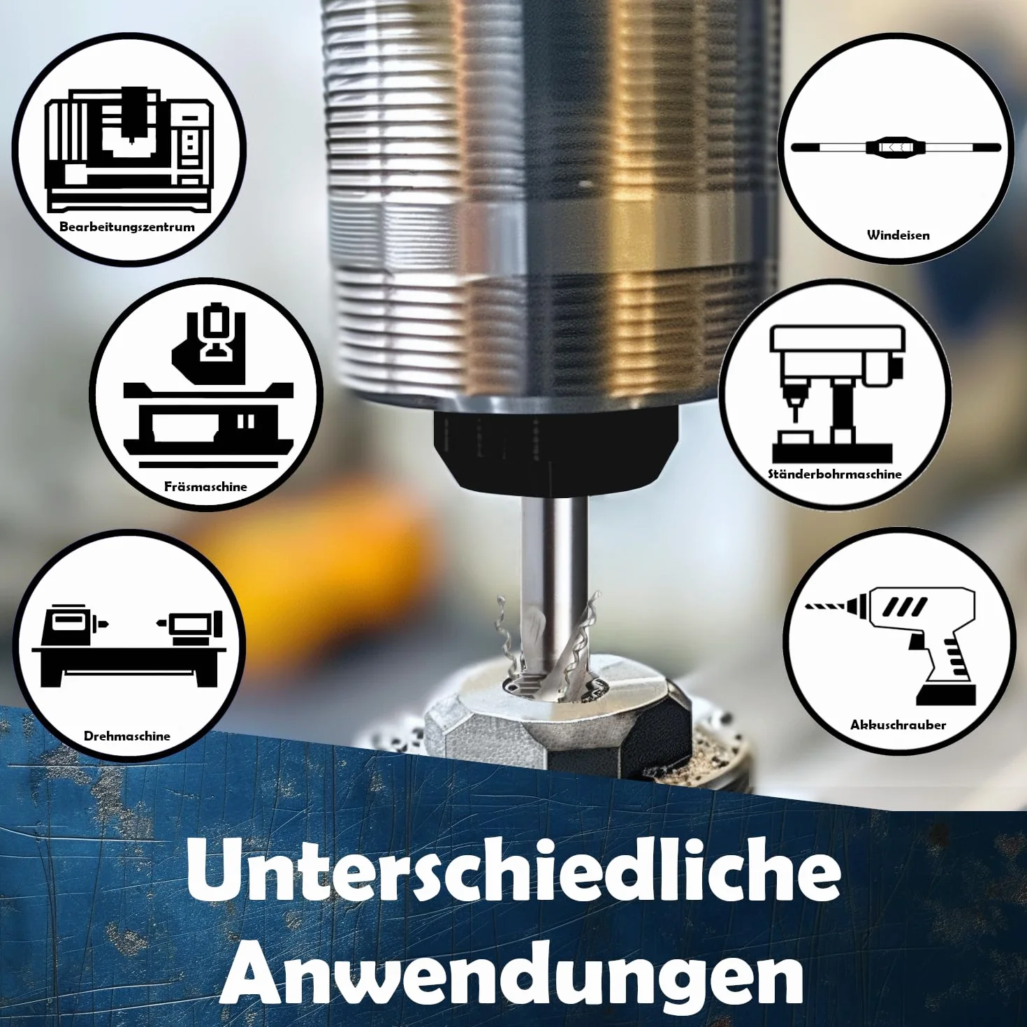 Gewindeschneider M3-M30 HSSE Trapano per Filettature Universale Foro Cieco Maschio Manuale e Macchina