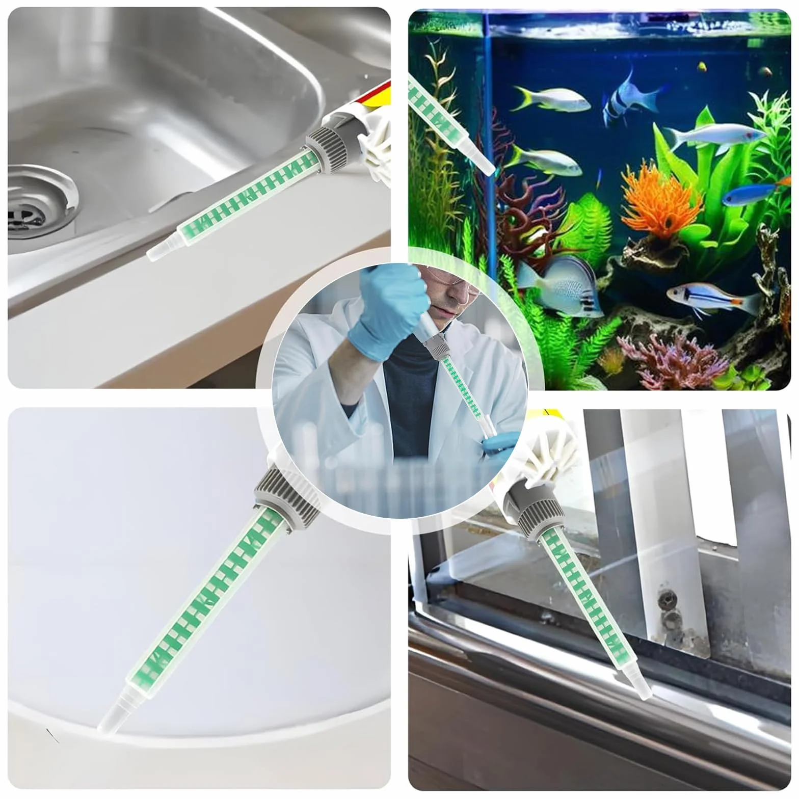 Aililong 20 Pezzi Miscelatore Statico per Colla 2K - Plastica 2K, Resina Epossidica, Poliuretano