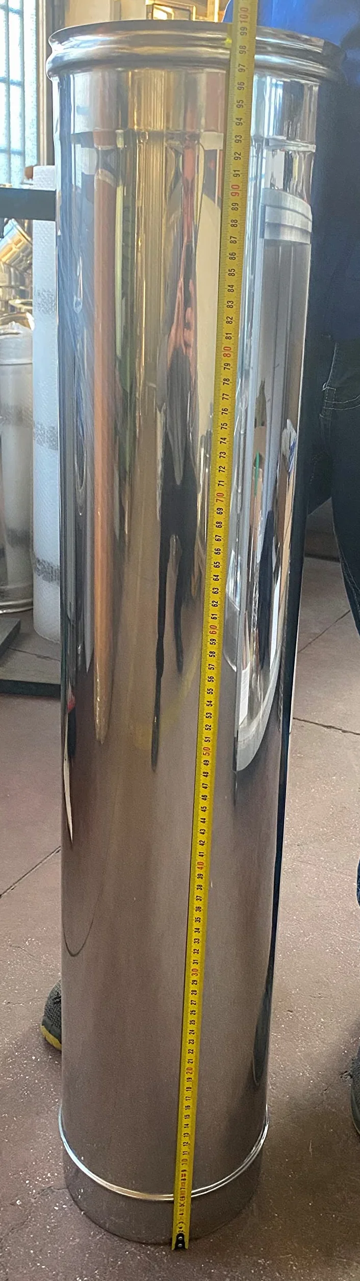 Rura kominowa ze stali nierdzewnej L1000mm DN 140