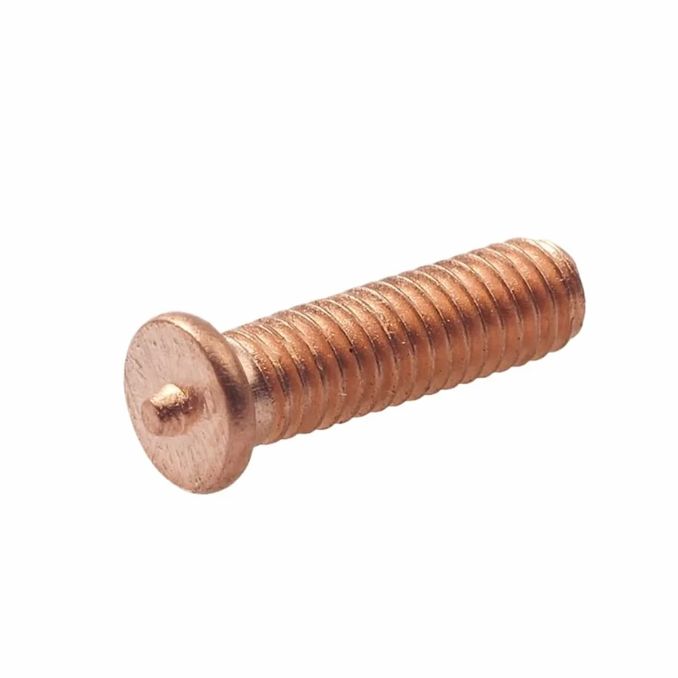 Perni filettati da saldare M5 10mm 20 pezzi placcati rame per saldatura a scarica di condensatori