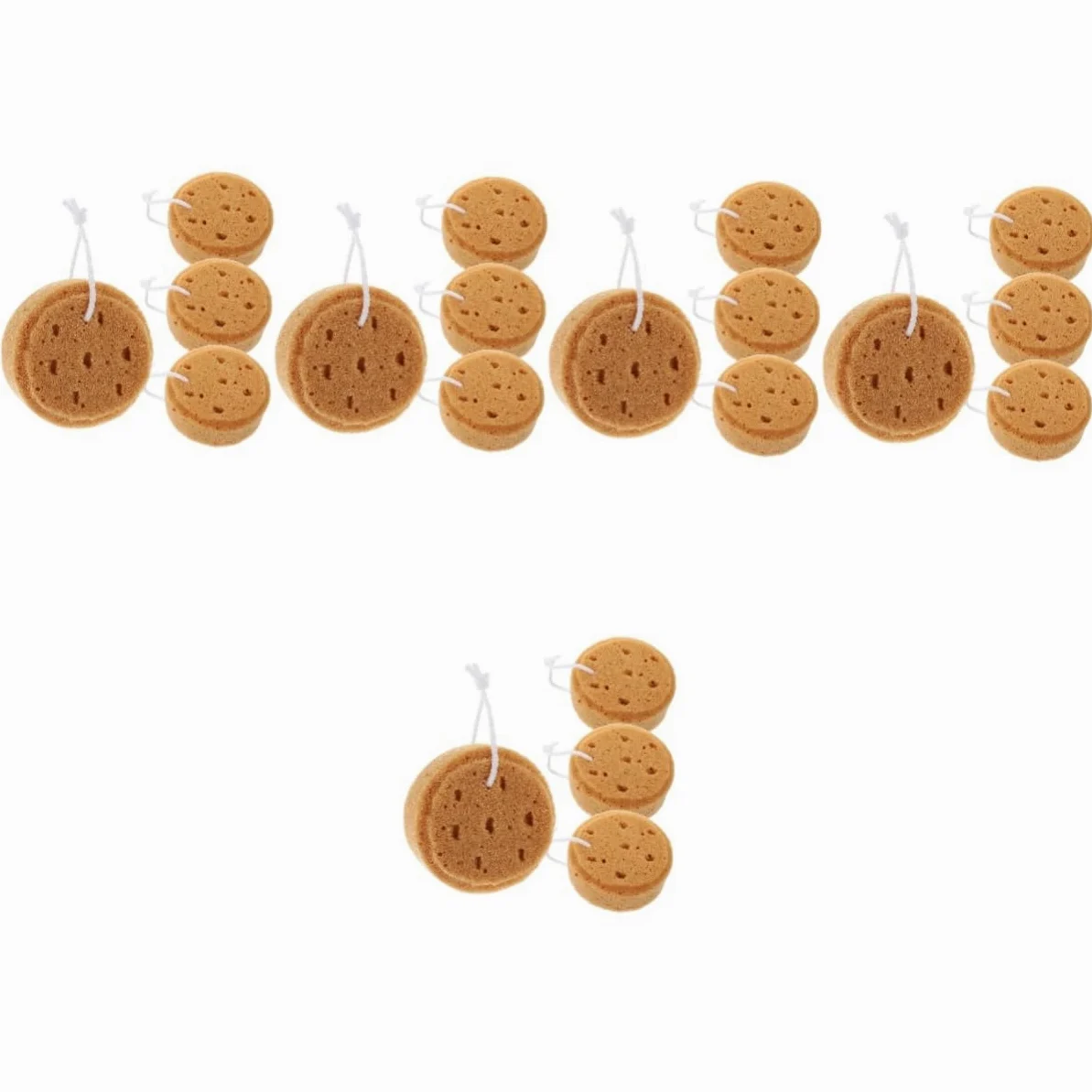 POPETPOP 20pezzi Spugna Da Bagno Esfoliante Loofah Spugna Rotonda Per Perfetta Per Pulizia Profonda e Delicata Della